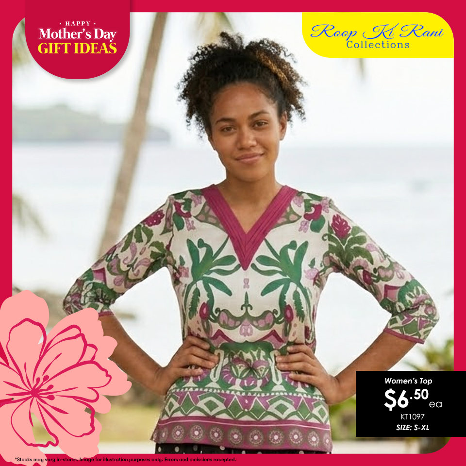 Women's Top - Floral Print V-Neck