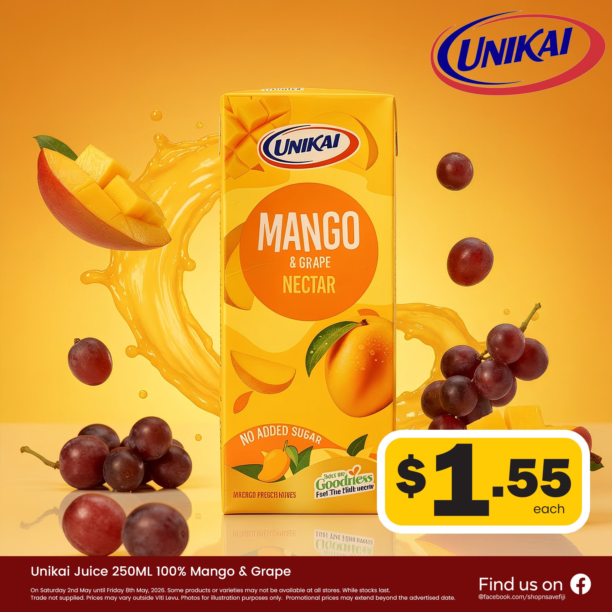 Unikai Juice 250ML Mango & Grape Nectar
