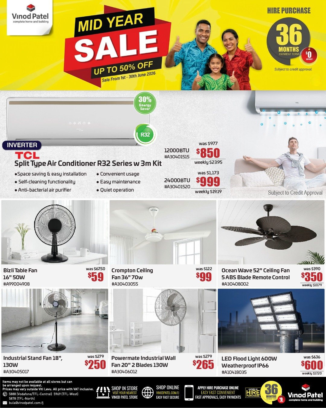 Mid Year Sale – Up to 50% Off Cooling & Home Products