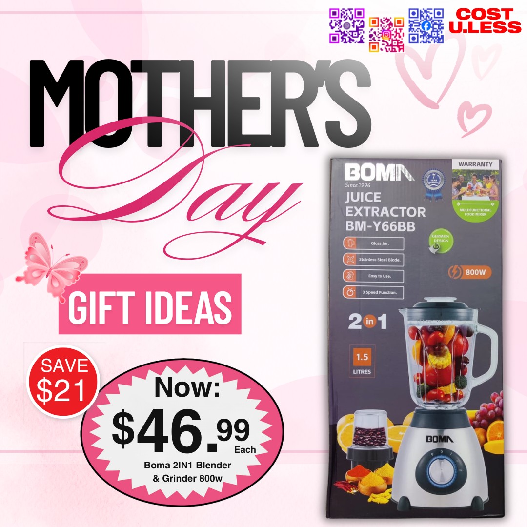 Boma 2in1 Blender & Grinder 800w