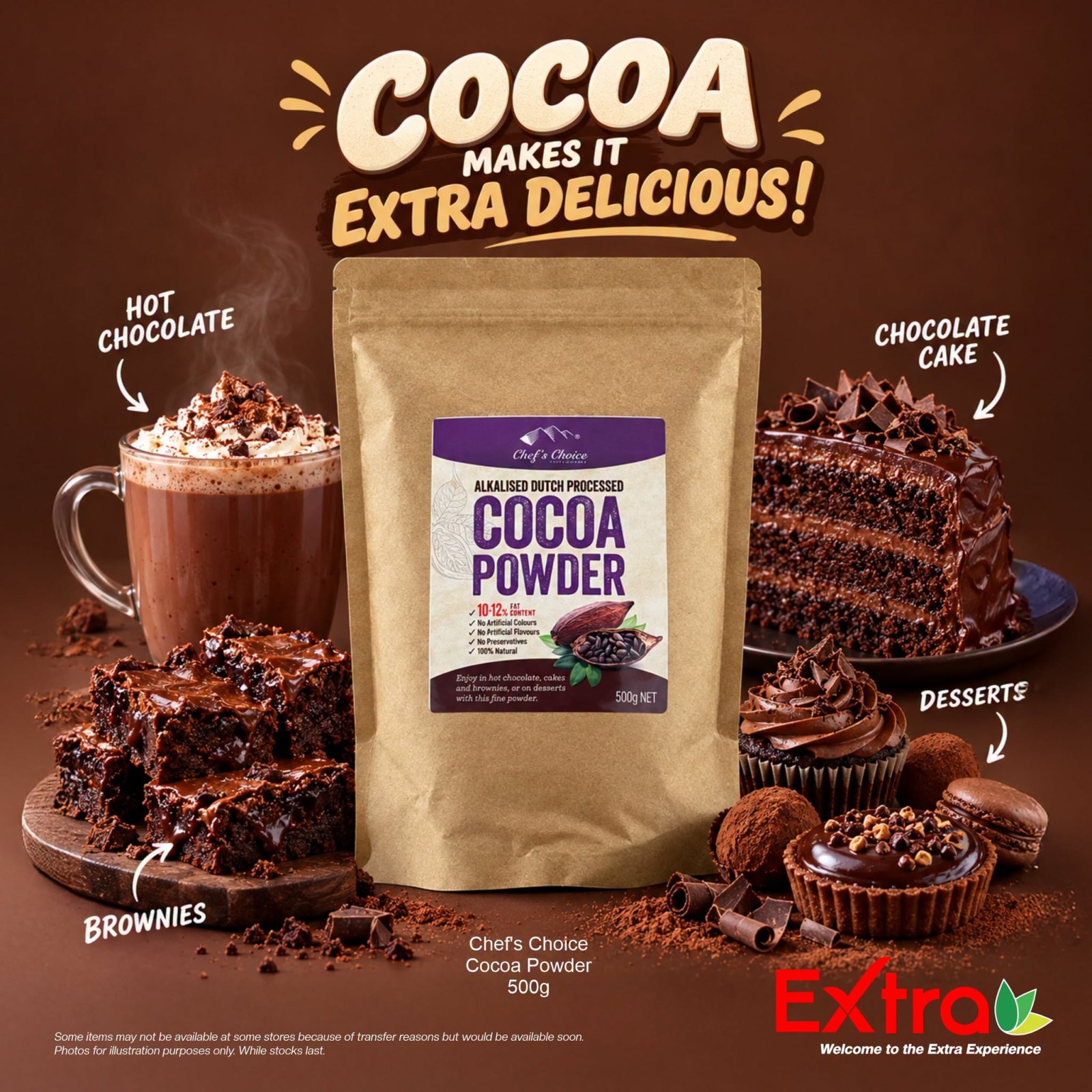 Chef's Choice Alkalised Dutch Processed Cocoa Powder 500g