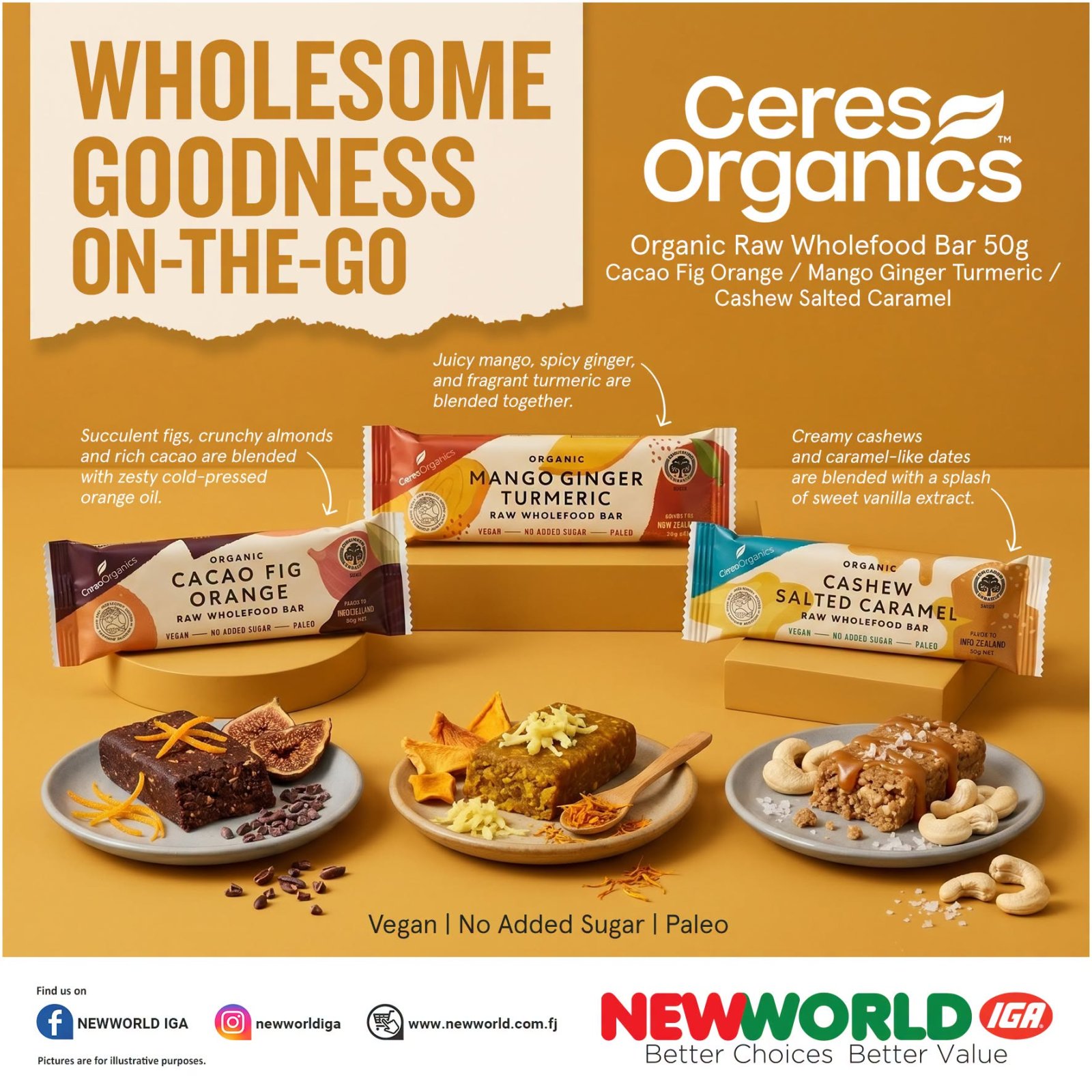 Ceres Organics Raw Wholefood Bars 50g