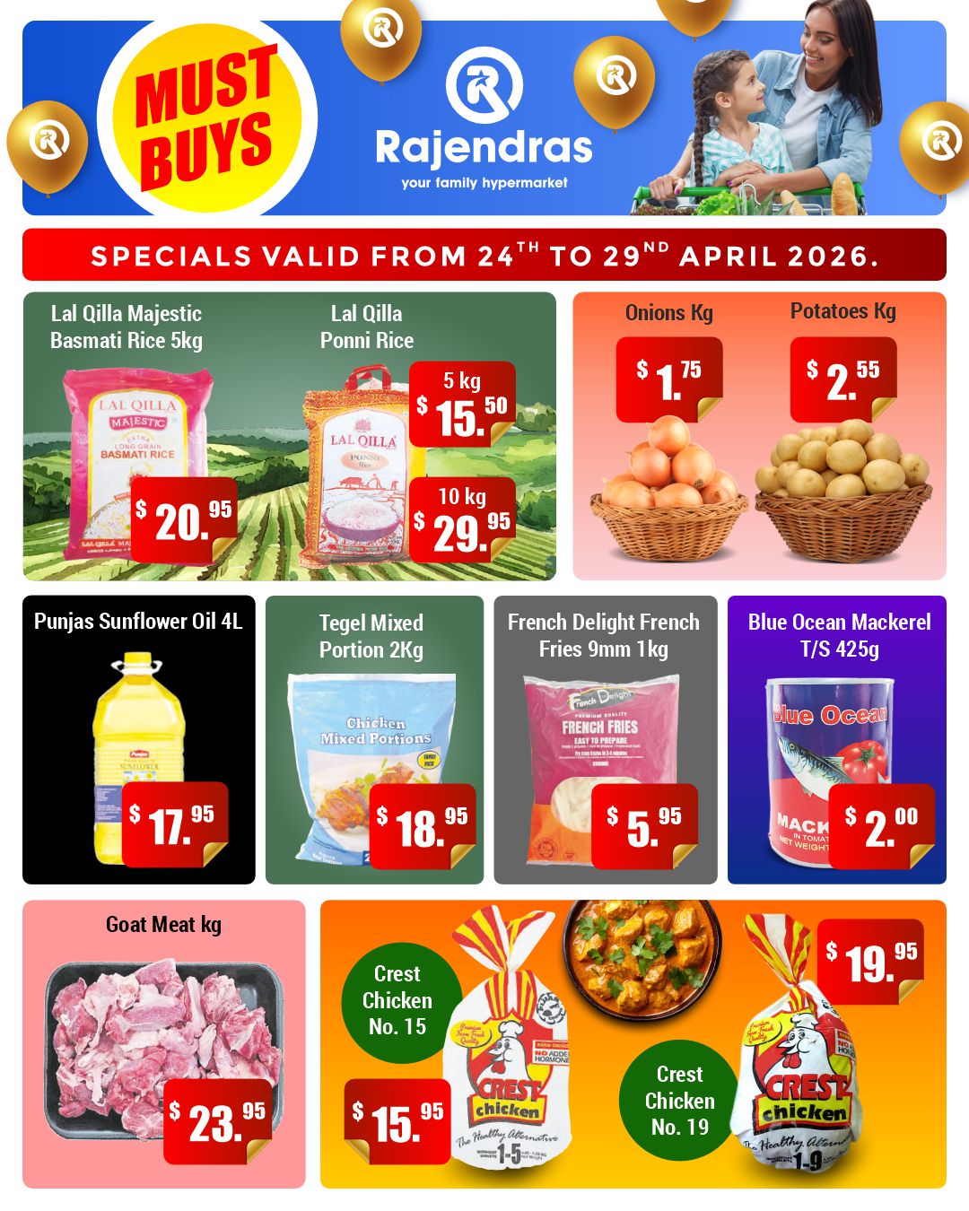 Rajendras Weekly Specials 24-29 April 2026 - Page 1