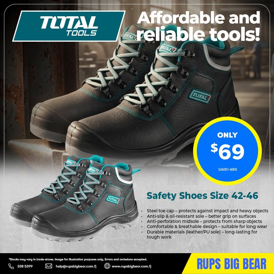 Total Tools Safety Shoes Size 42-46