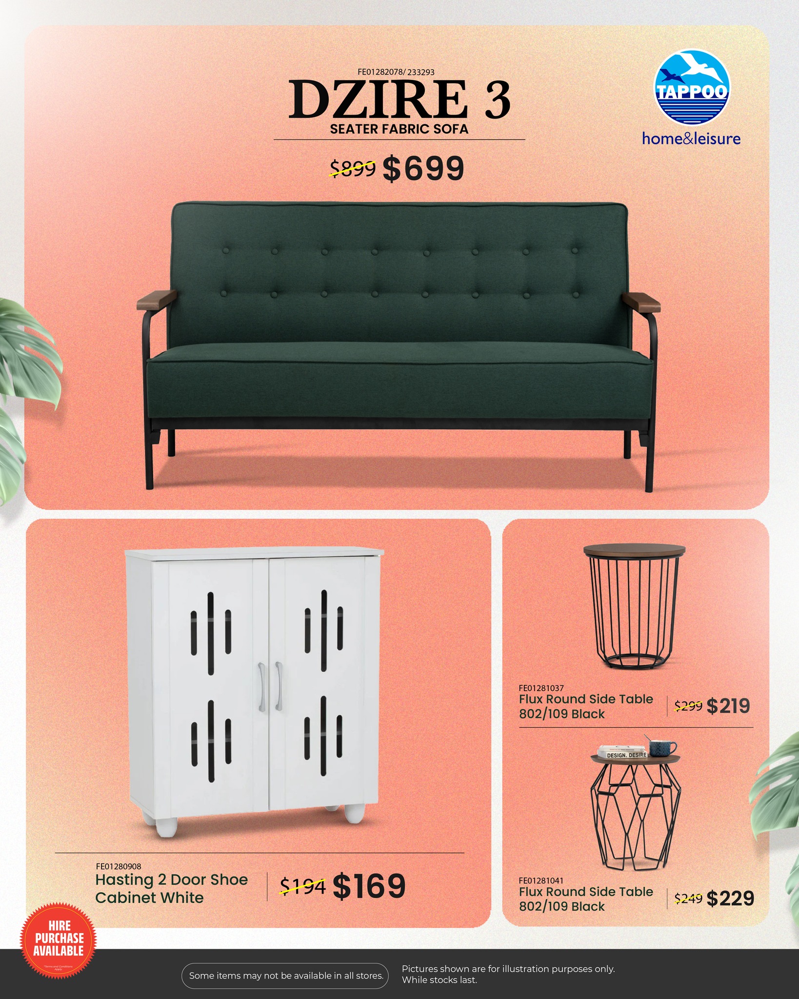 Home Furniture Sale - Sofas, Cabinets & Side Tables - Page 1