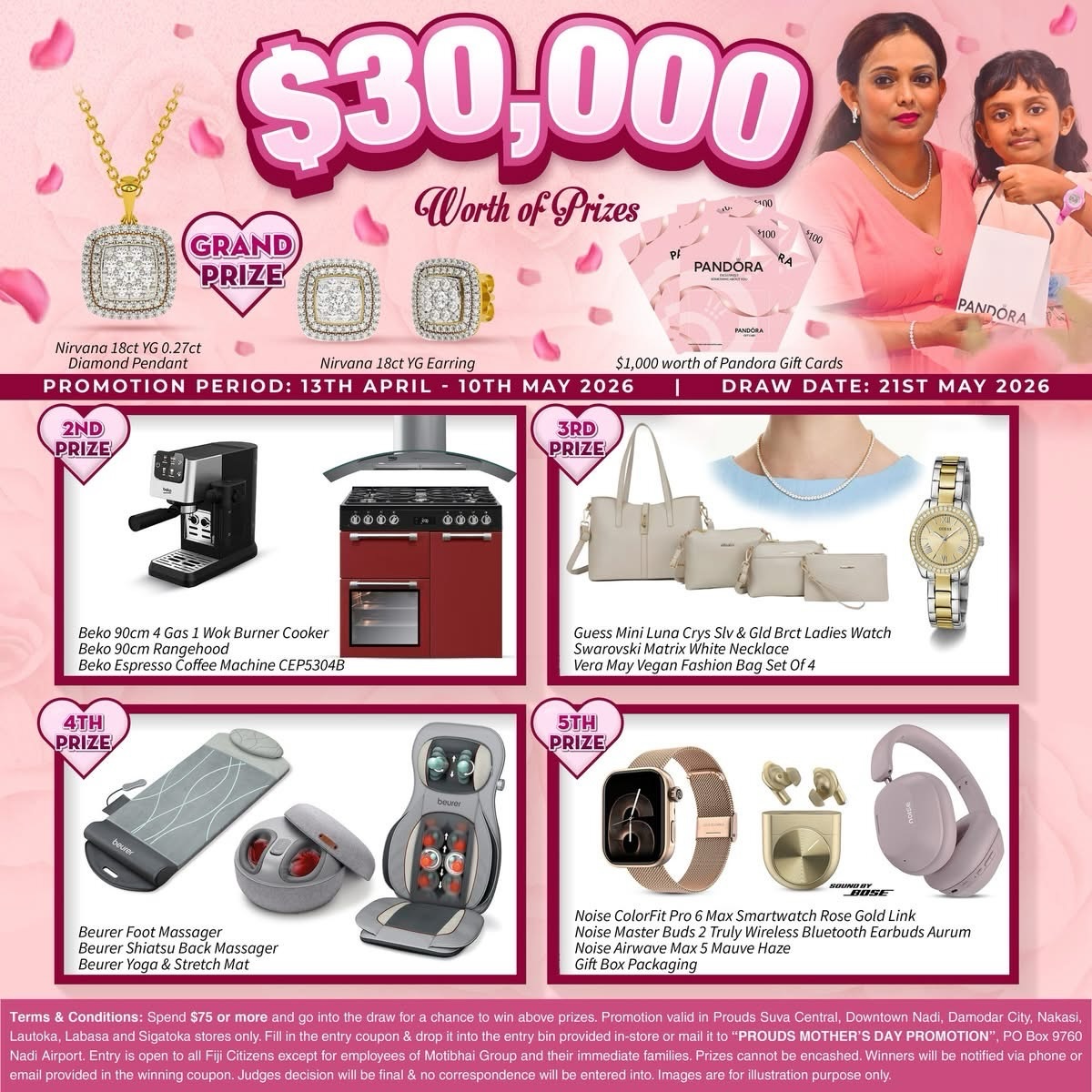 $30,000 Worth of Prizes - Mother's Day Promotion