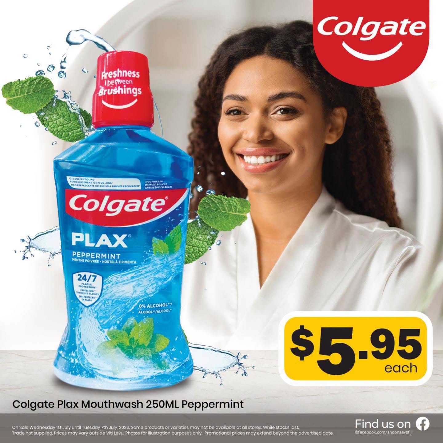 Colgate Plax Mouthwash 250ML Peppermint