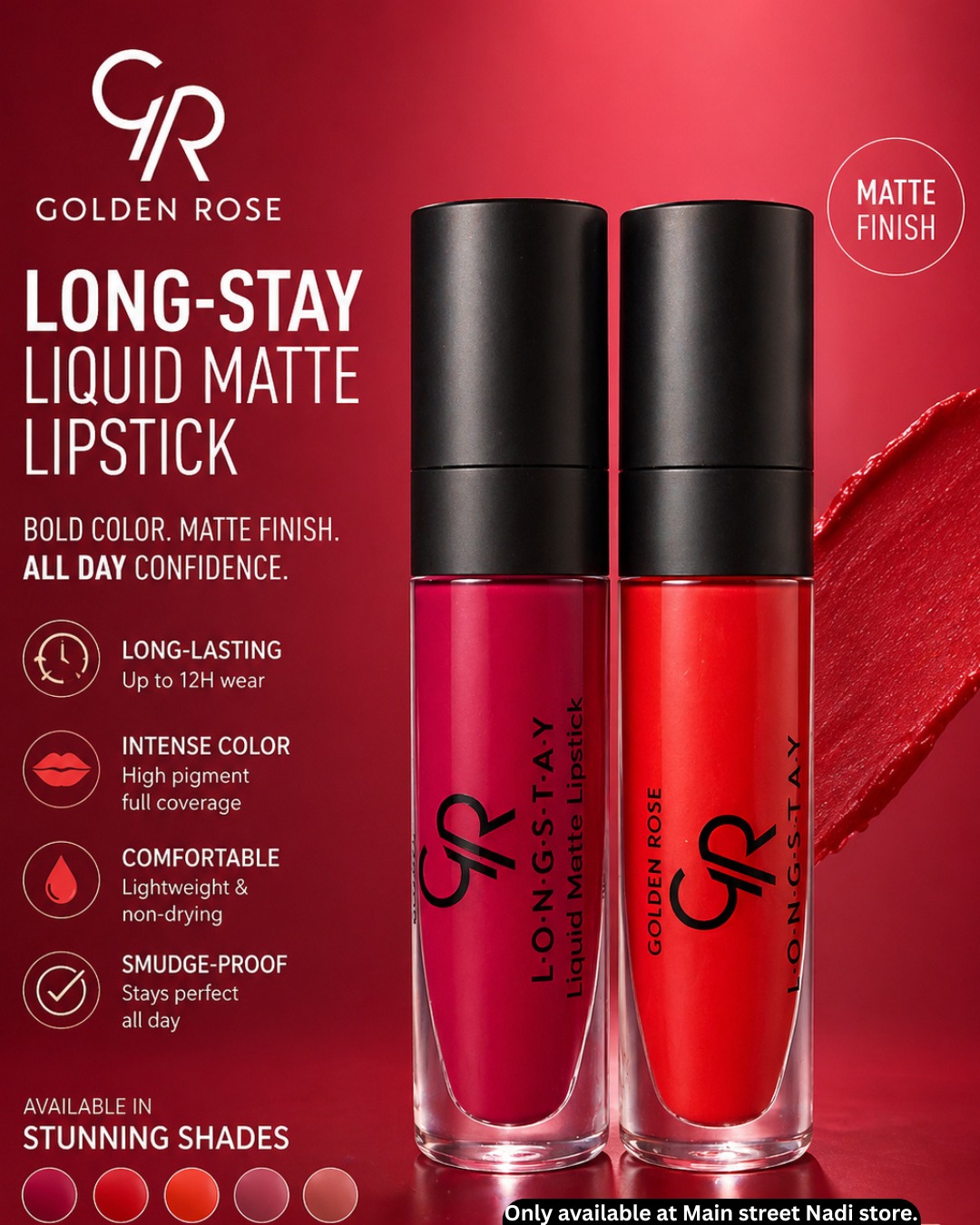 Long-Stay Liquid Matte Lipstick by Golden Rose