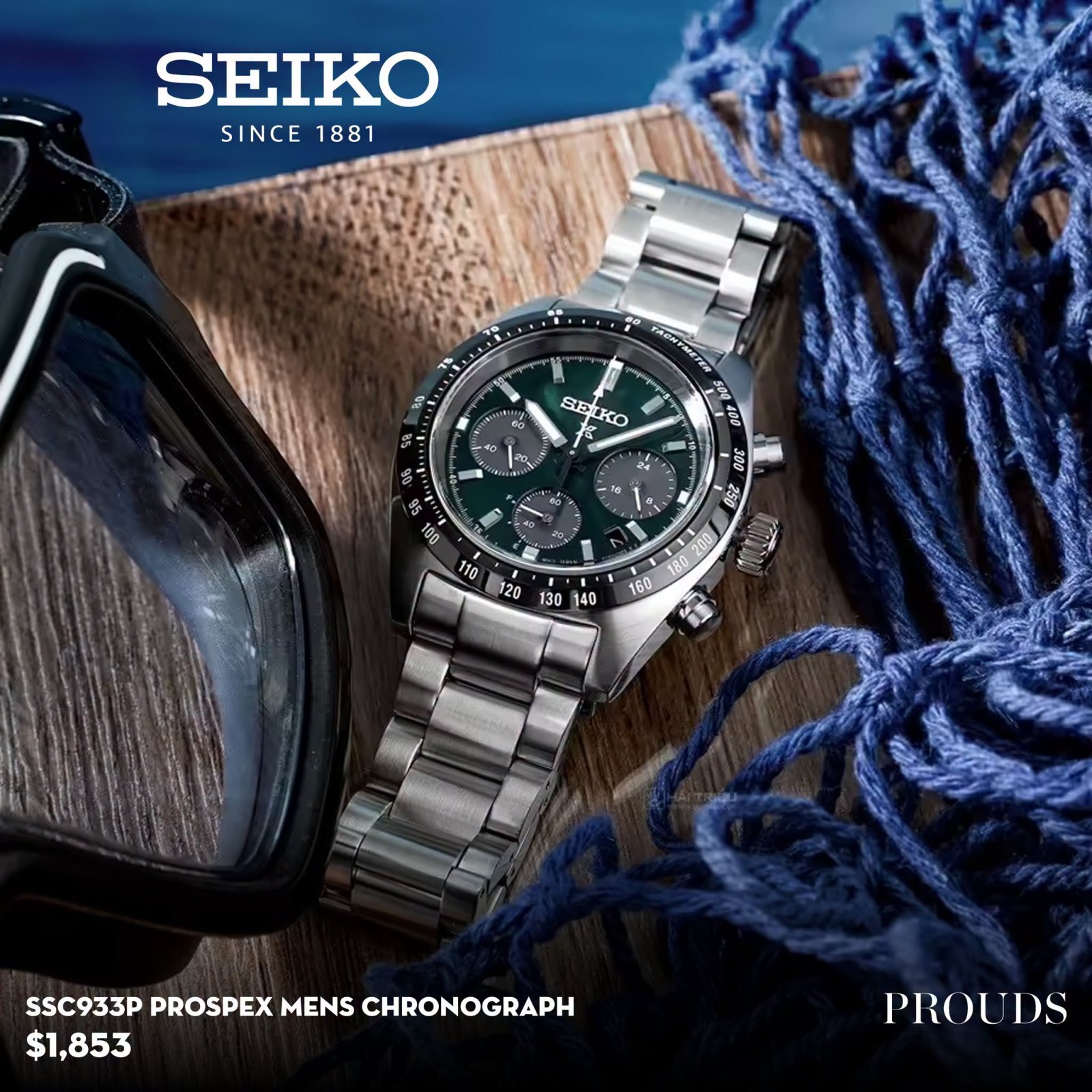 Seiko Prospex SSC933P Mens Chronograph