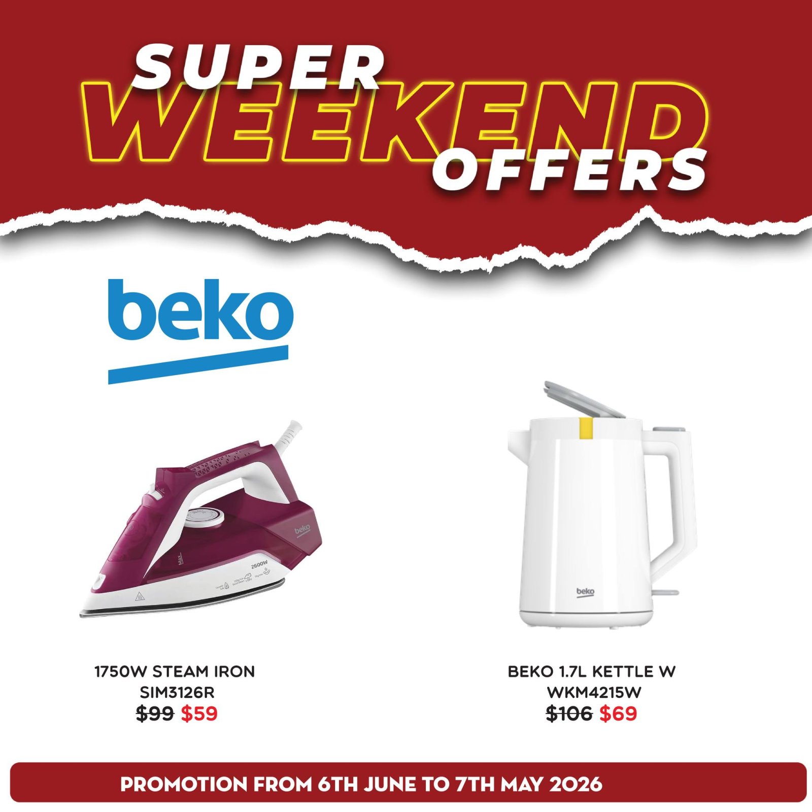 Super Weekend Offers - Beko Appliances