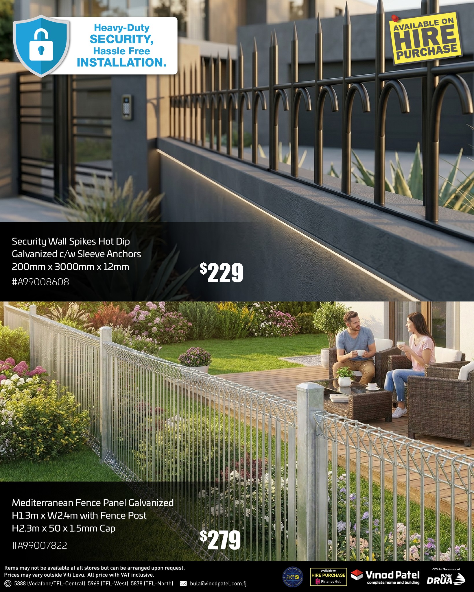 Security Fencing & Wall Spikes Promotion