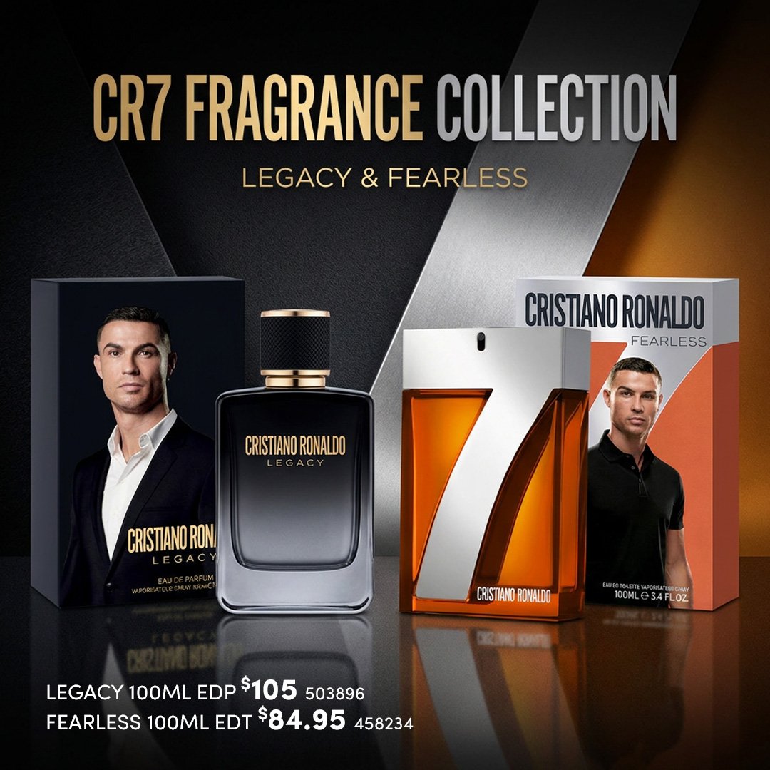 CR7 Fragrance Collection — Legacy & Fearless