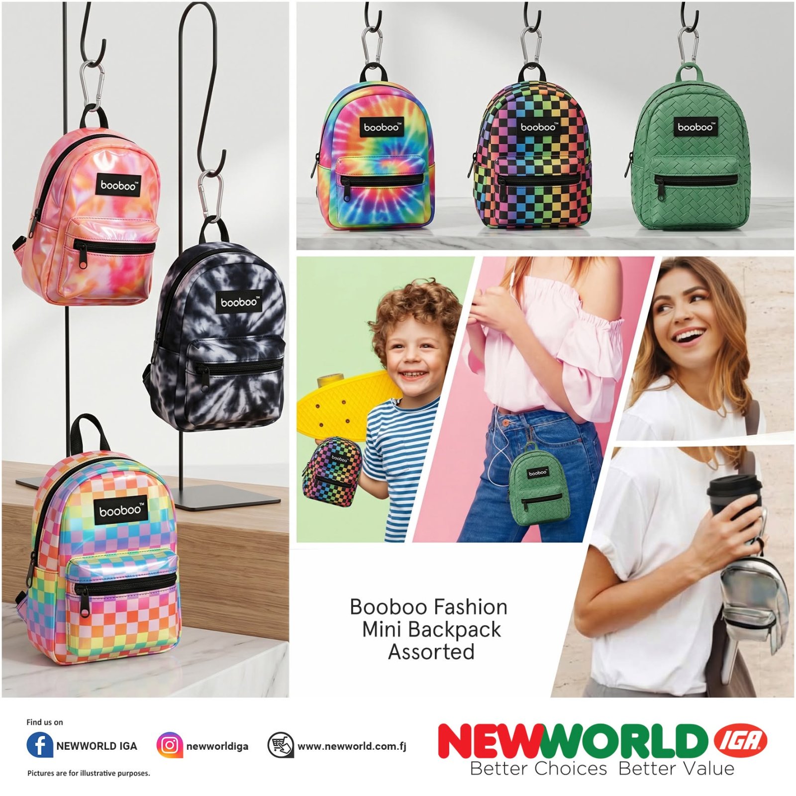 Booboo Fashion Mini Backpack Assorted
