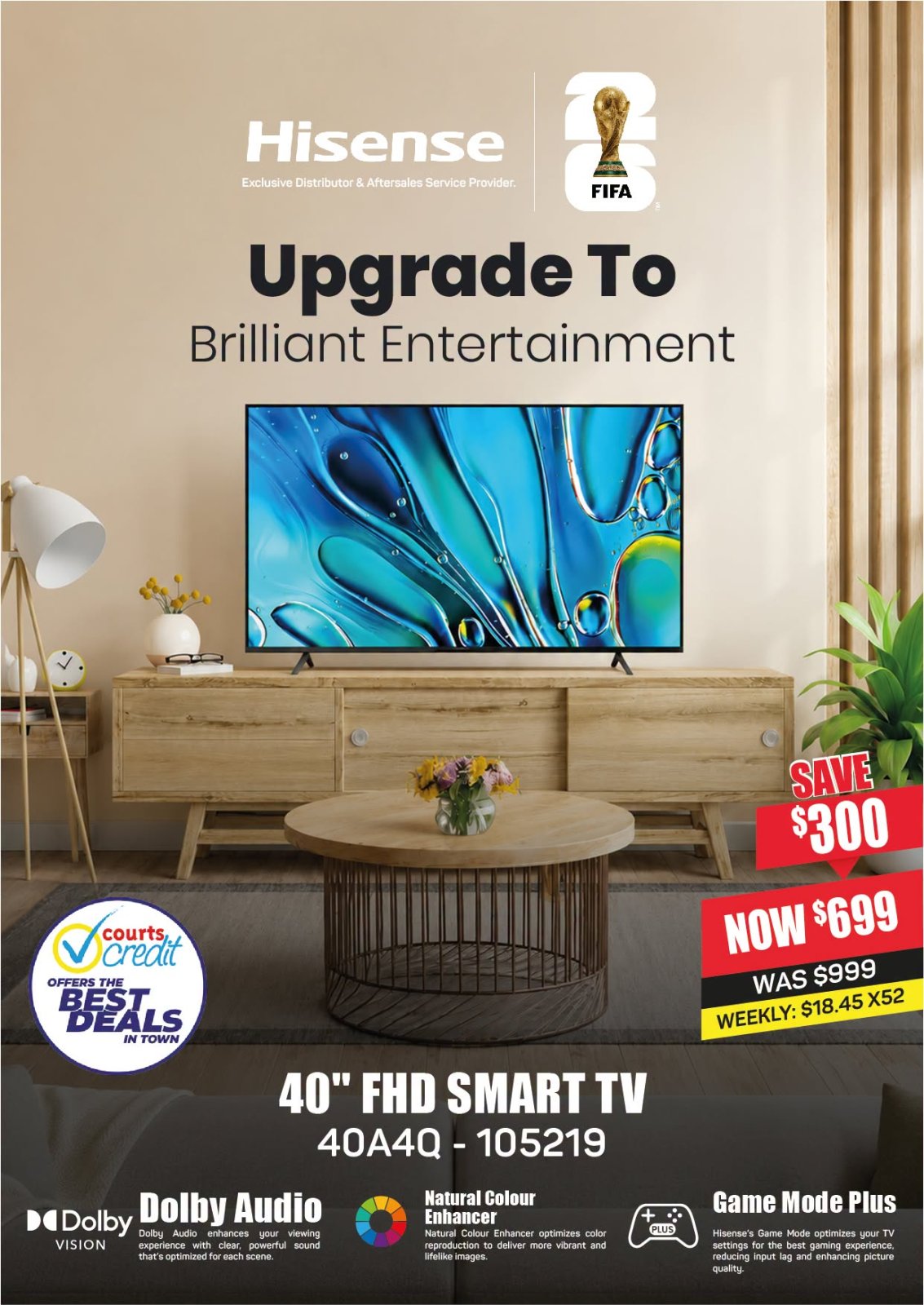 Hisense 40" FHD Smart TV