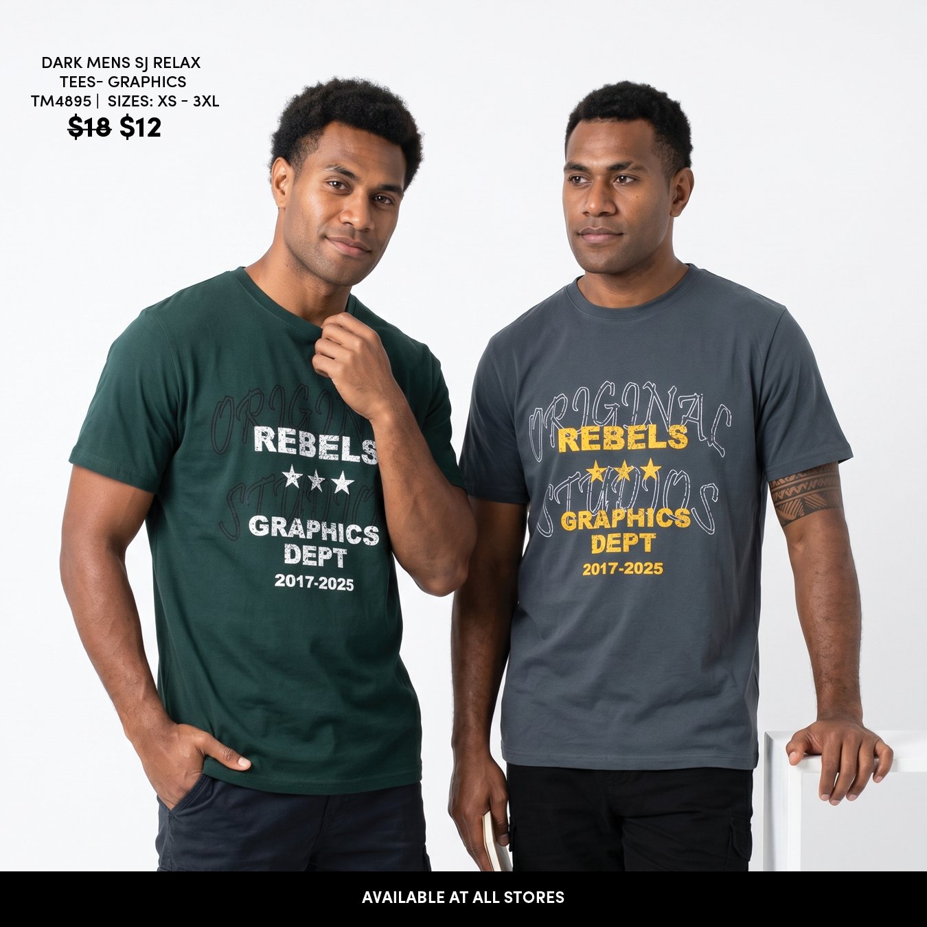 Dark Mens SJ Relax Tees - Graphics