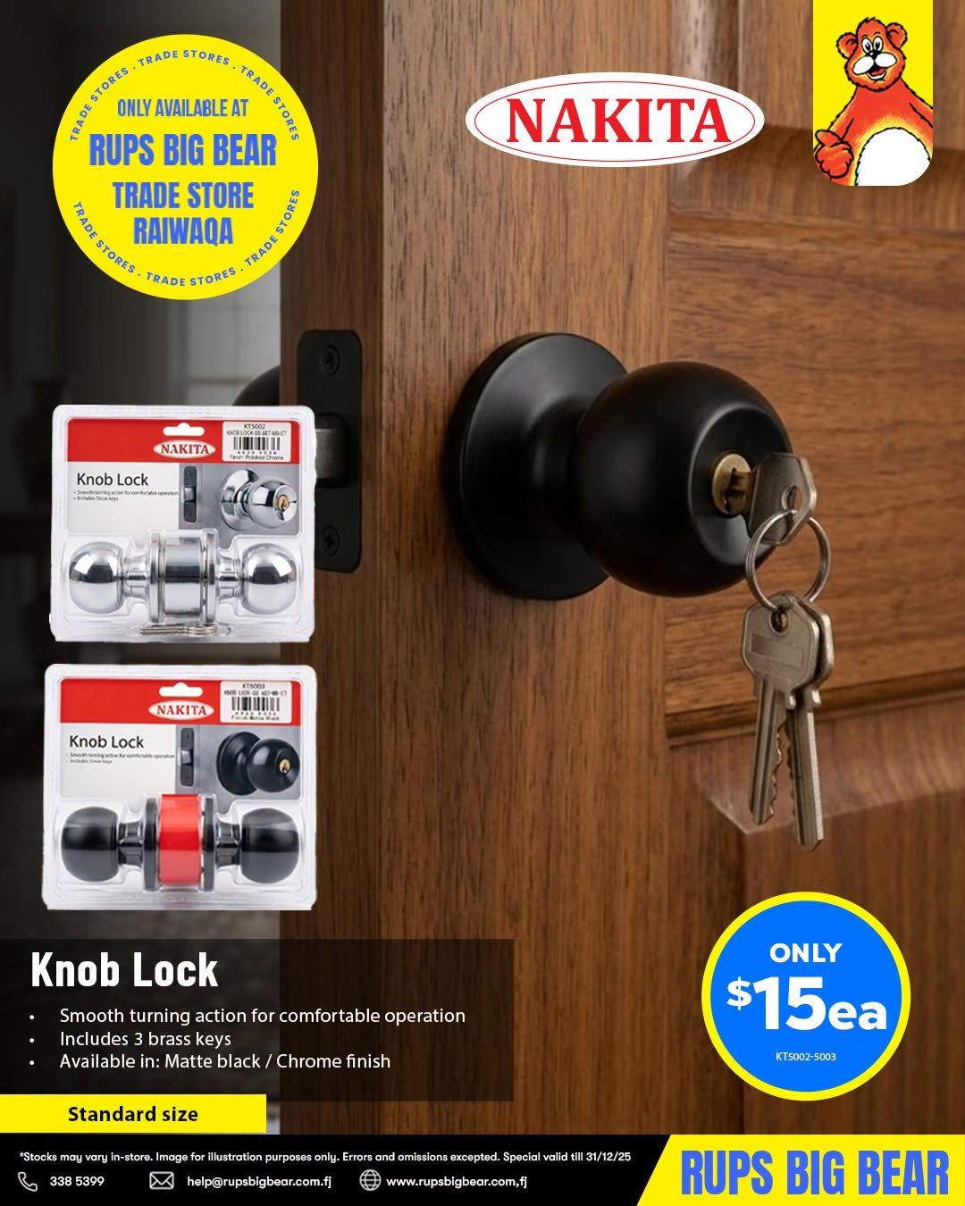 NAKITA Knob Lock