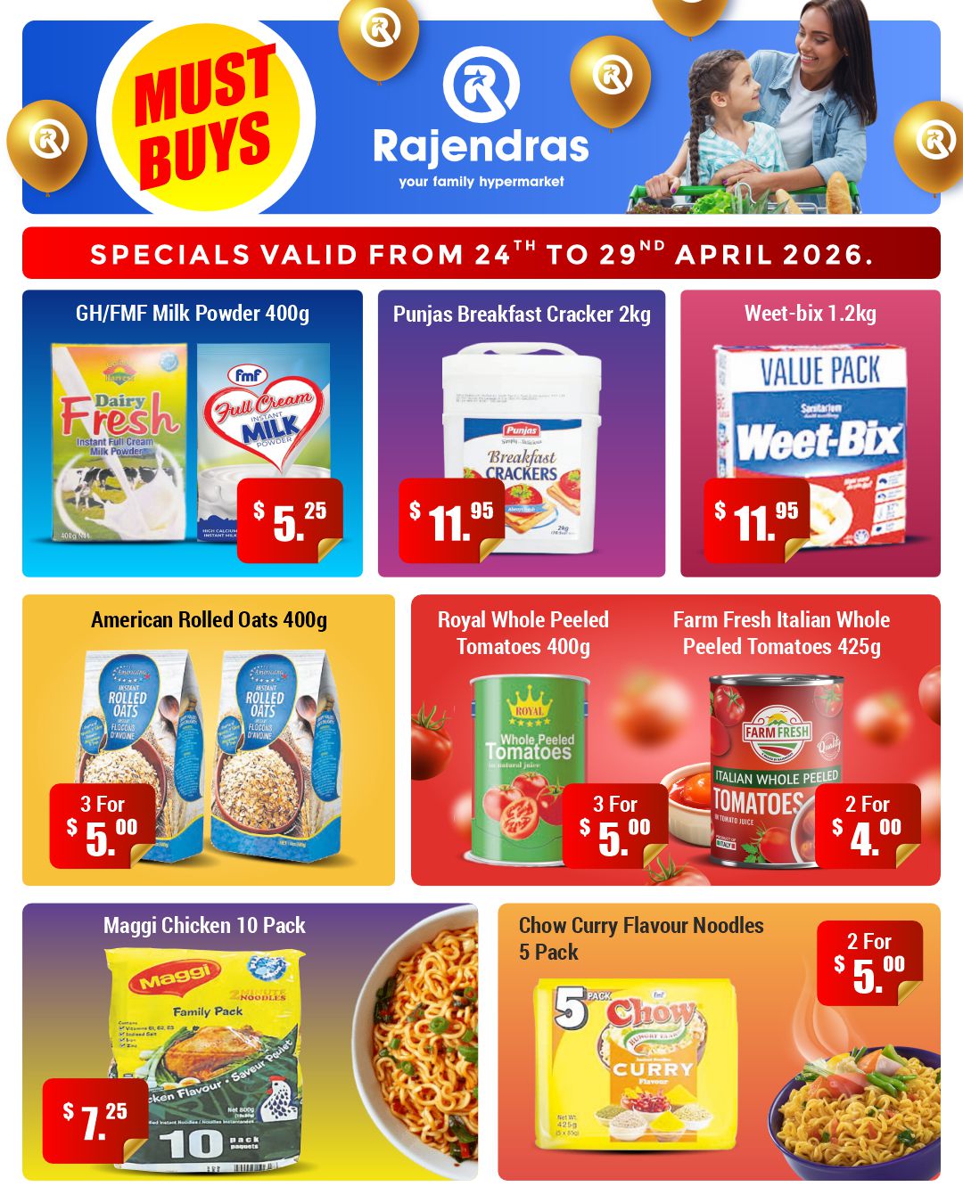 Rajendras Weekly Specials 24-29 April 2026 - Page 1