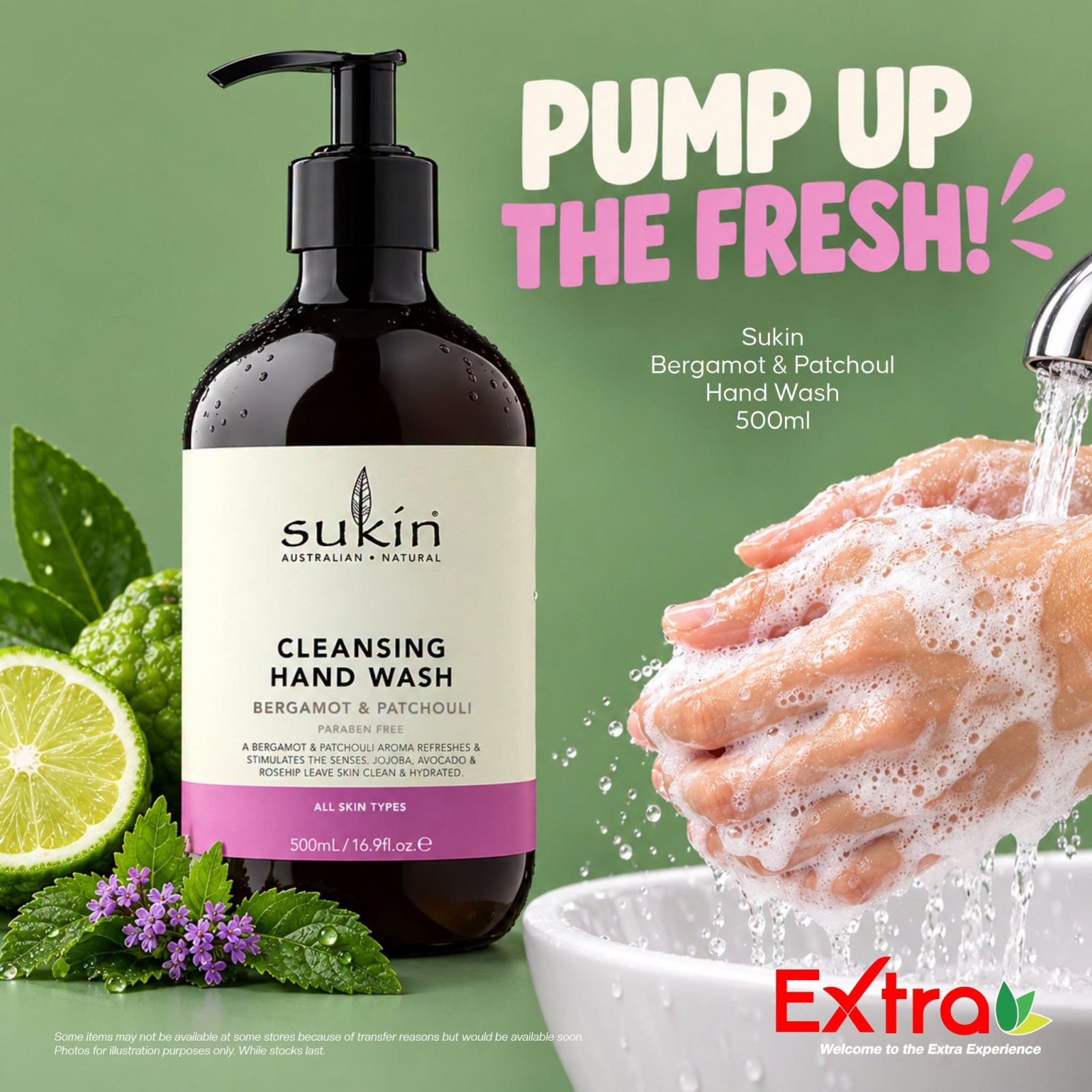 Sukin Bergamot & Patchouli Hand Wash 500ml