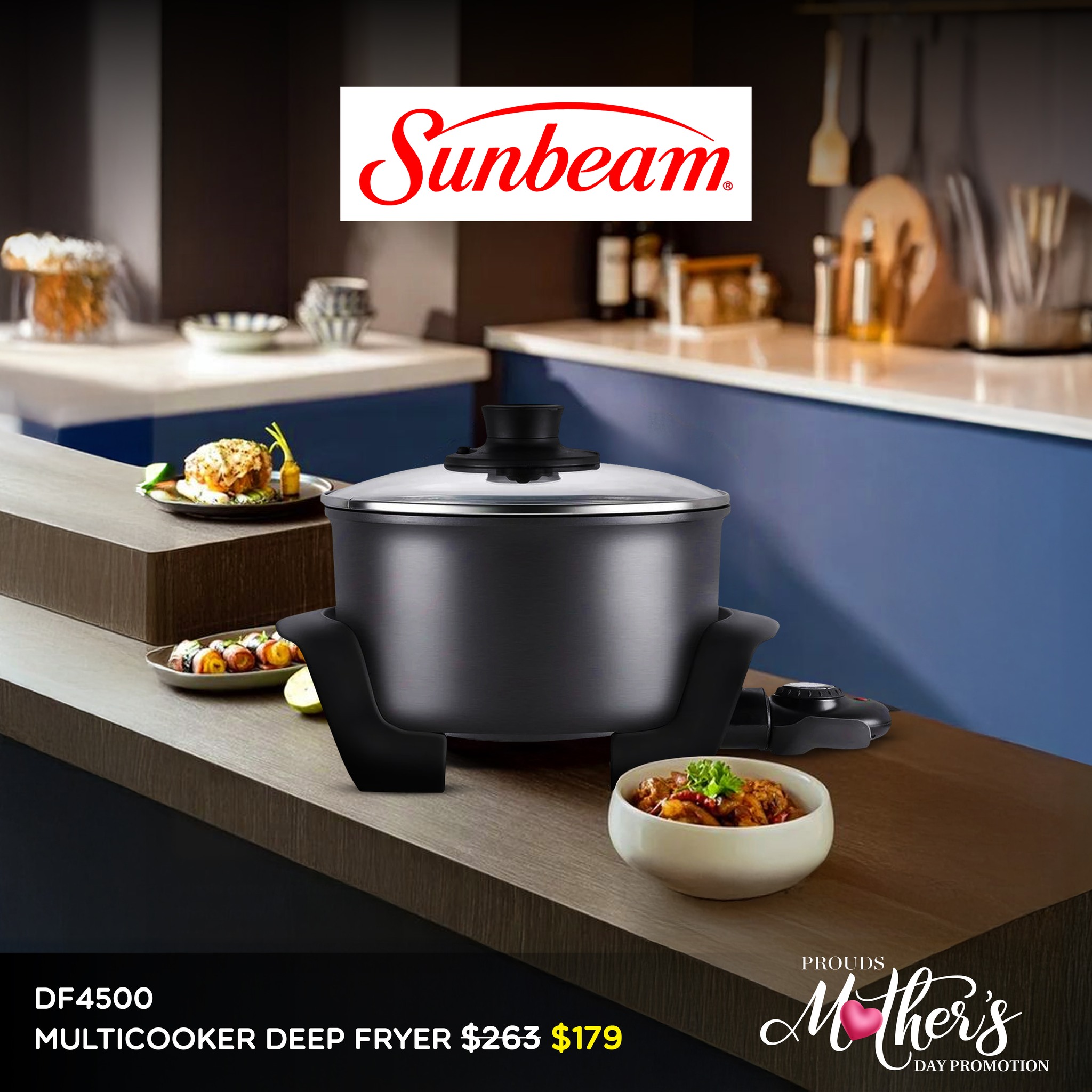 Sunbeam DF4500 Multicooker Deep Fryer