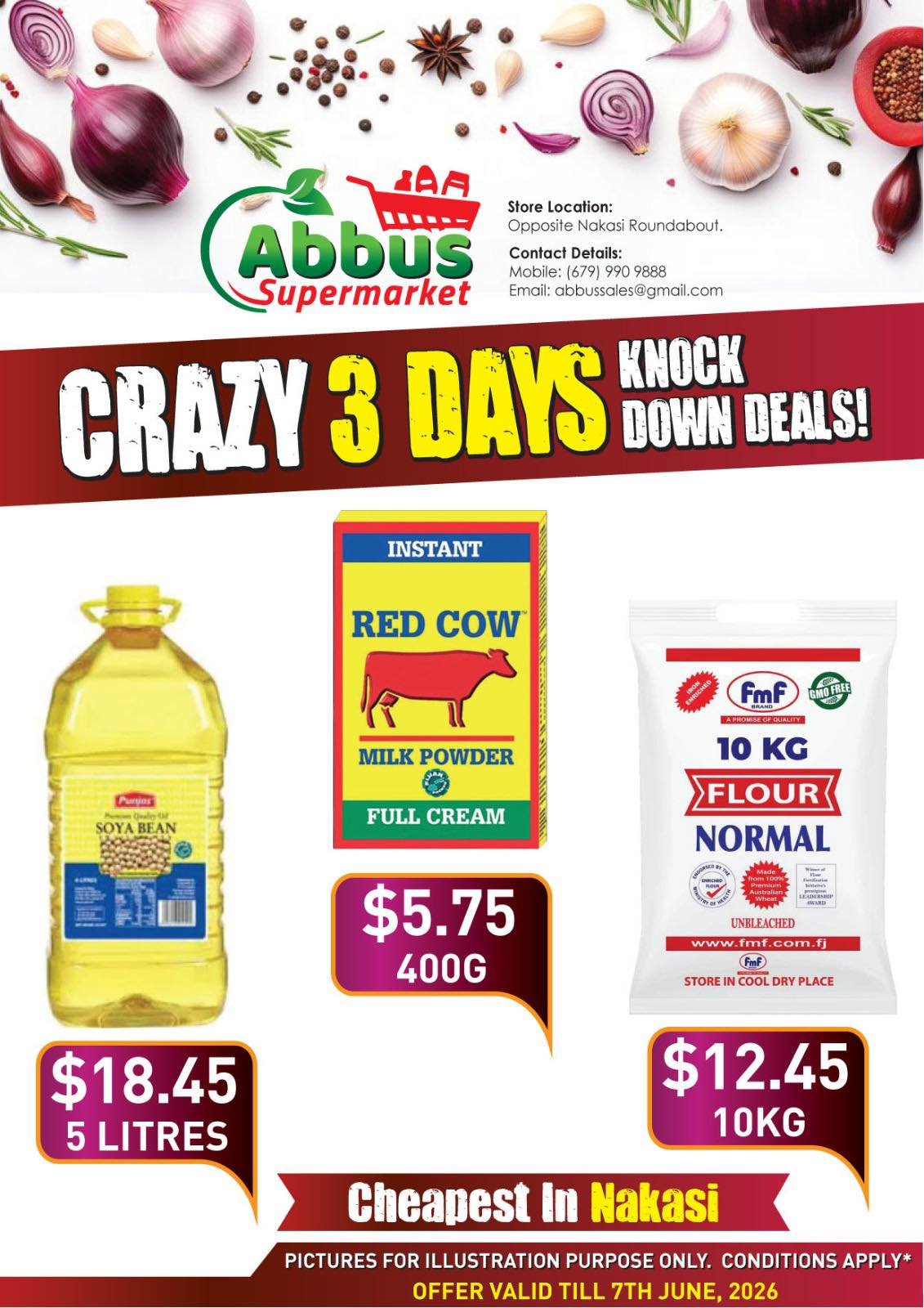 Crazy 3 Days Knock Down Deals