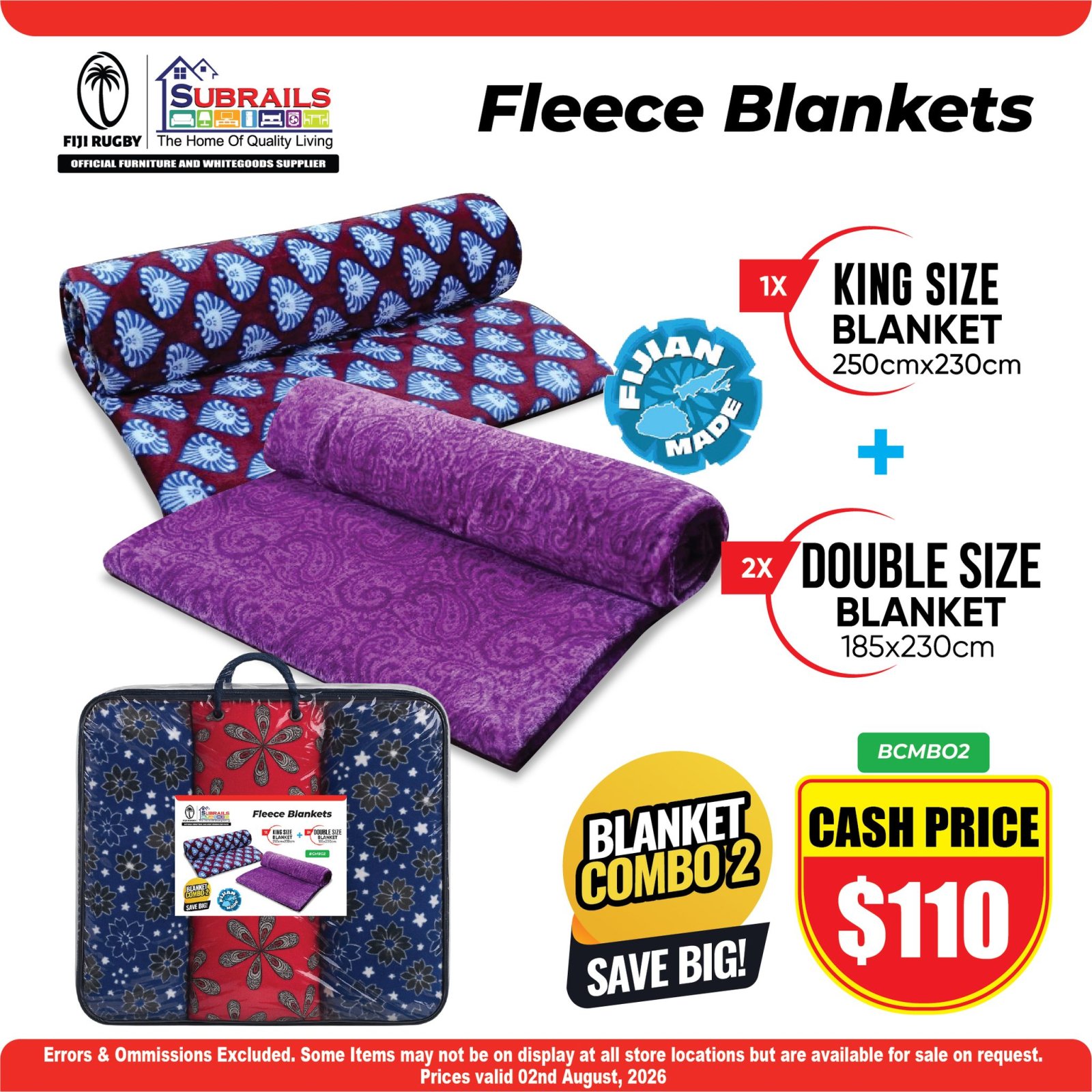 Fleece Blankets Combo 2