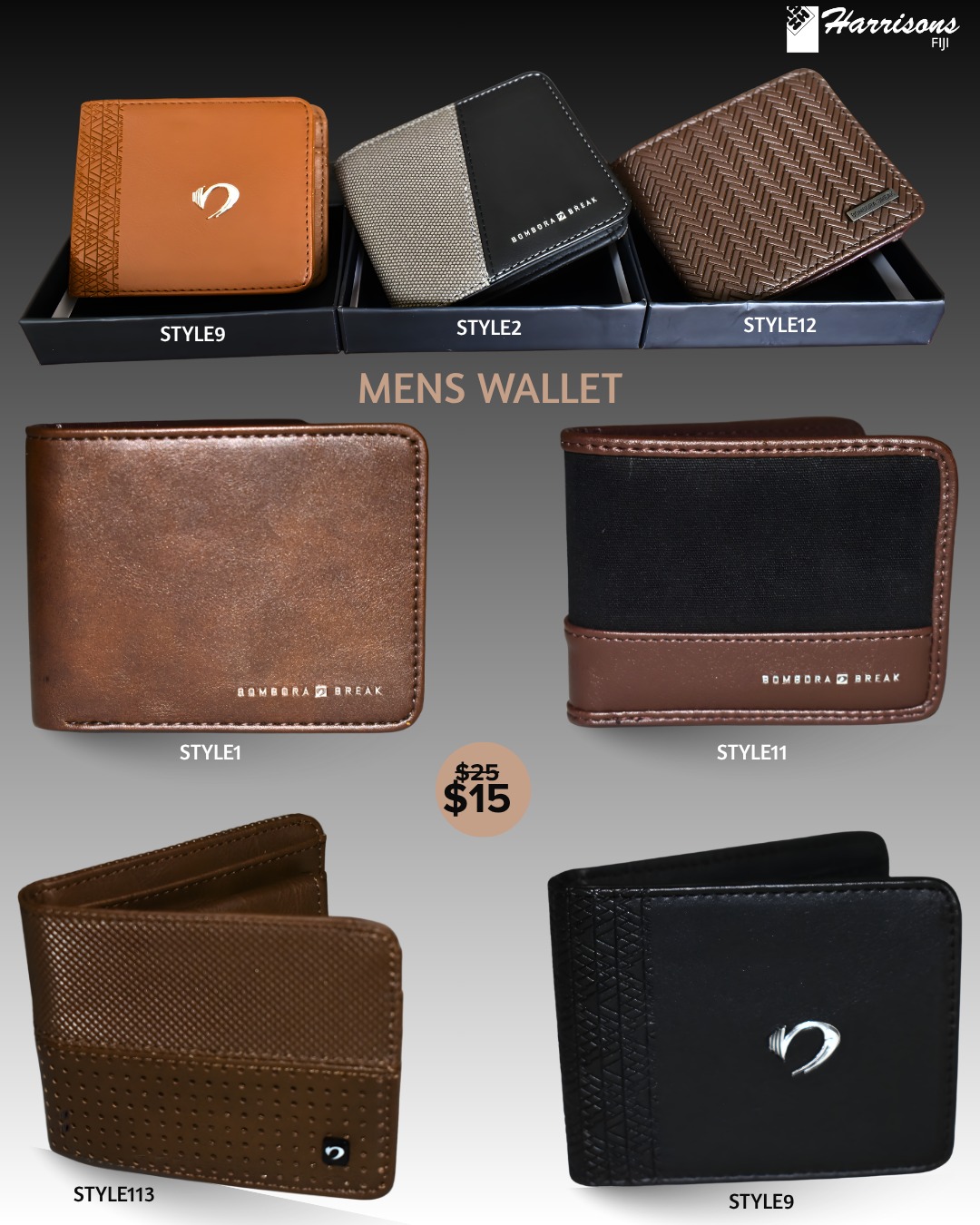 Men's Wallets - Reduced to $15