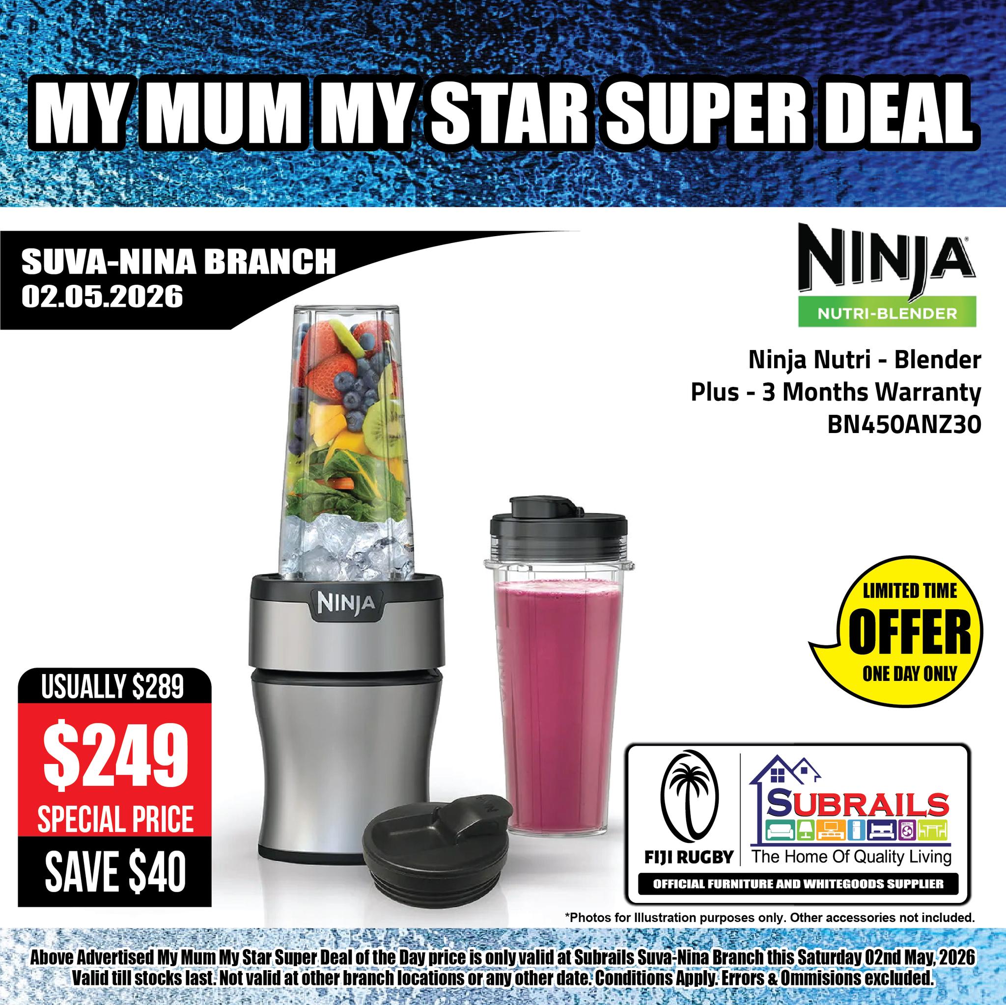 Ninja Nutri-Blender Plus - My Mum My Star Super Deal