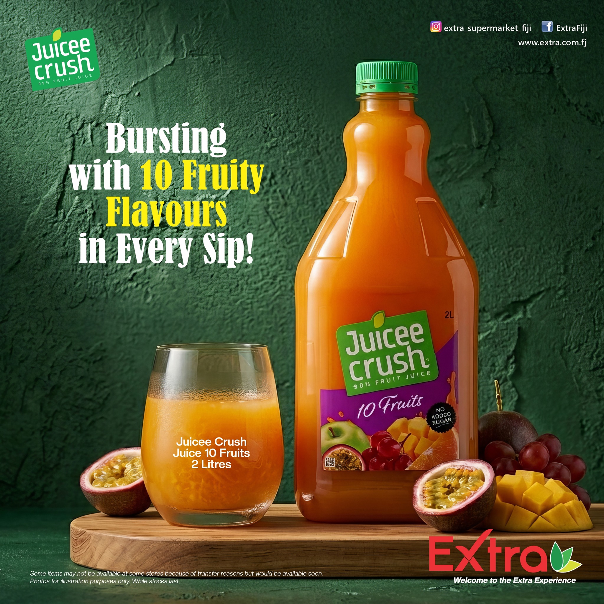 Juicee Crush 10 Fruits Juice 2 Litres - $9.65