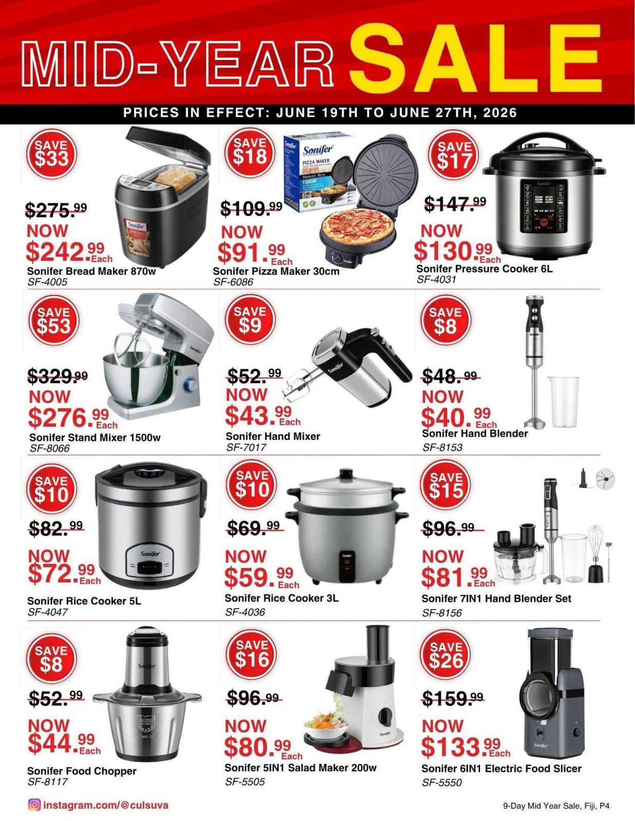 Mid-Year Sale – Sonifer Kitchen Appliances - Page 1
