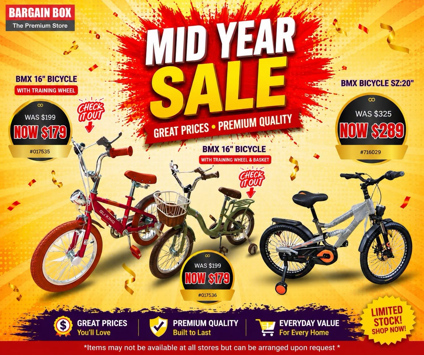 Mid Year Sale – BMX Bicycles - Page 1