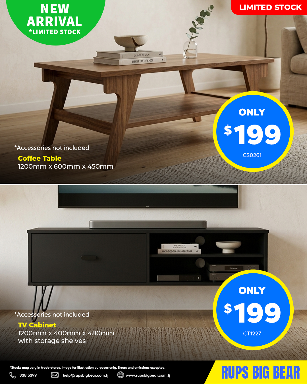Coffee Table & TV Cabinet Set - Page 1