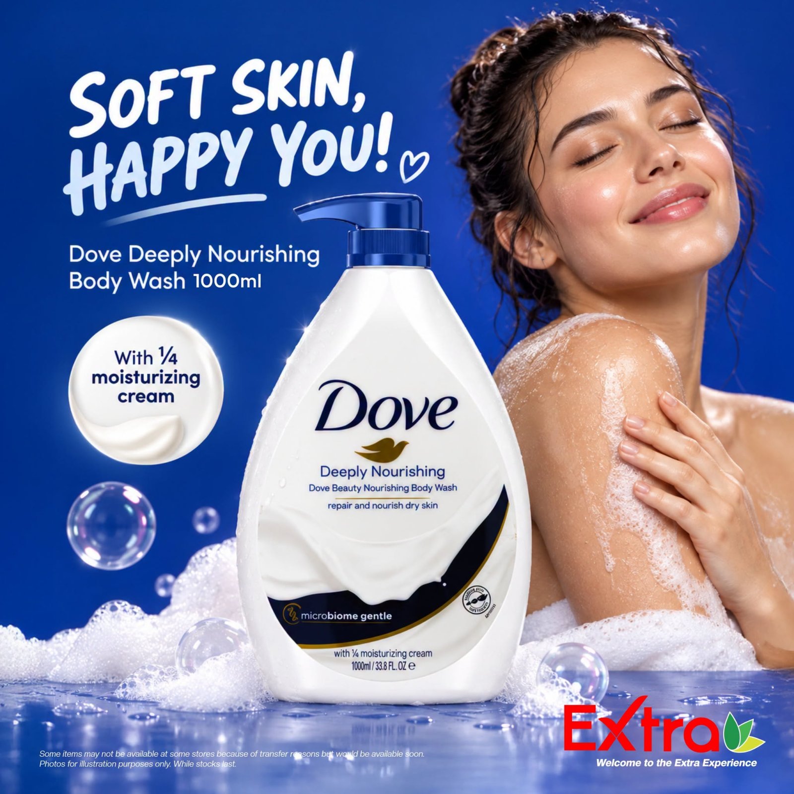 Dove Deeply Nourishing Body Wash 1L