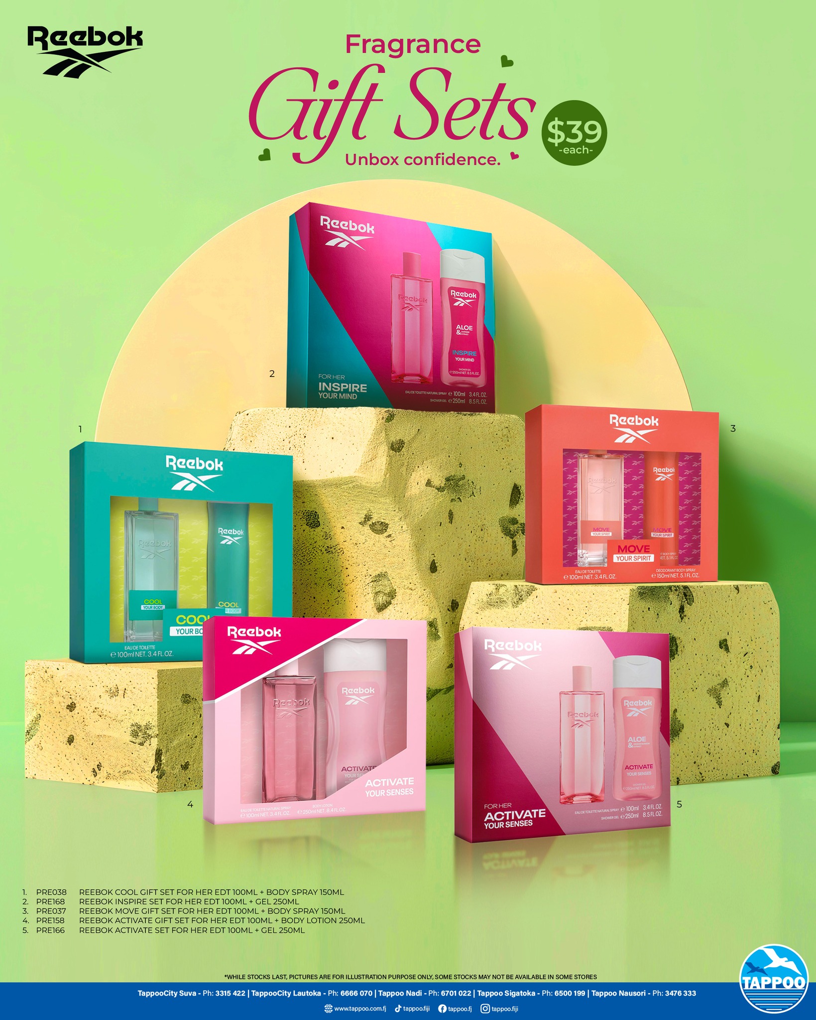 Reebok Fragrance Gift Sets