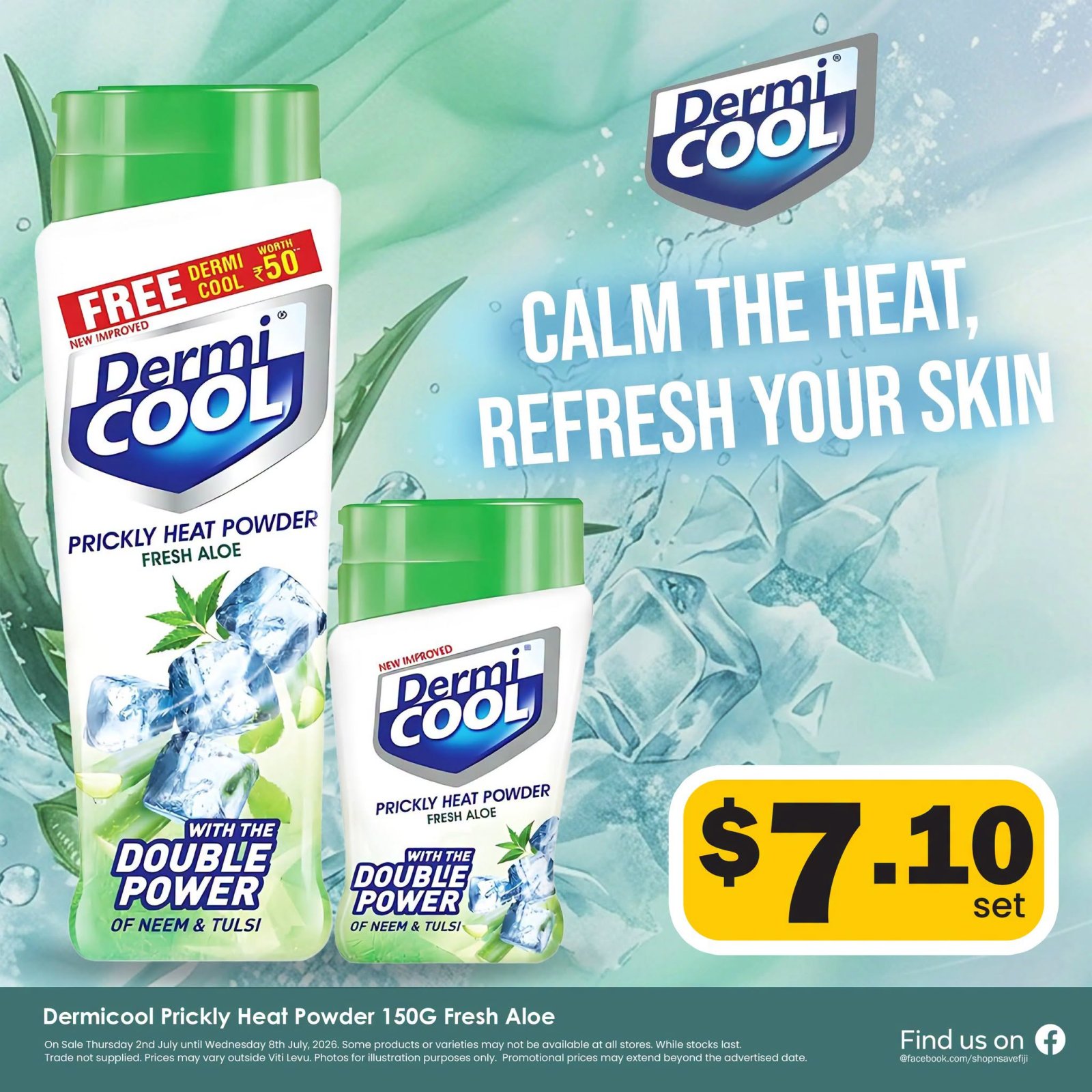 Dermicool Prickly Heat Powder Fresh Aloe - Page 1