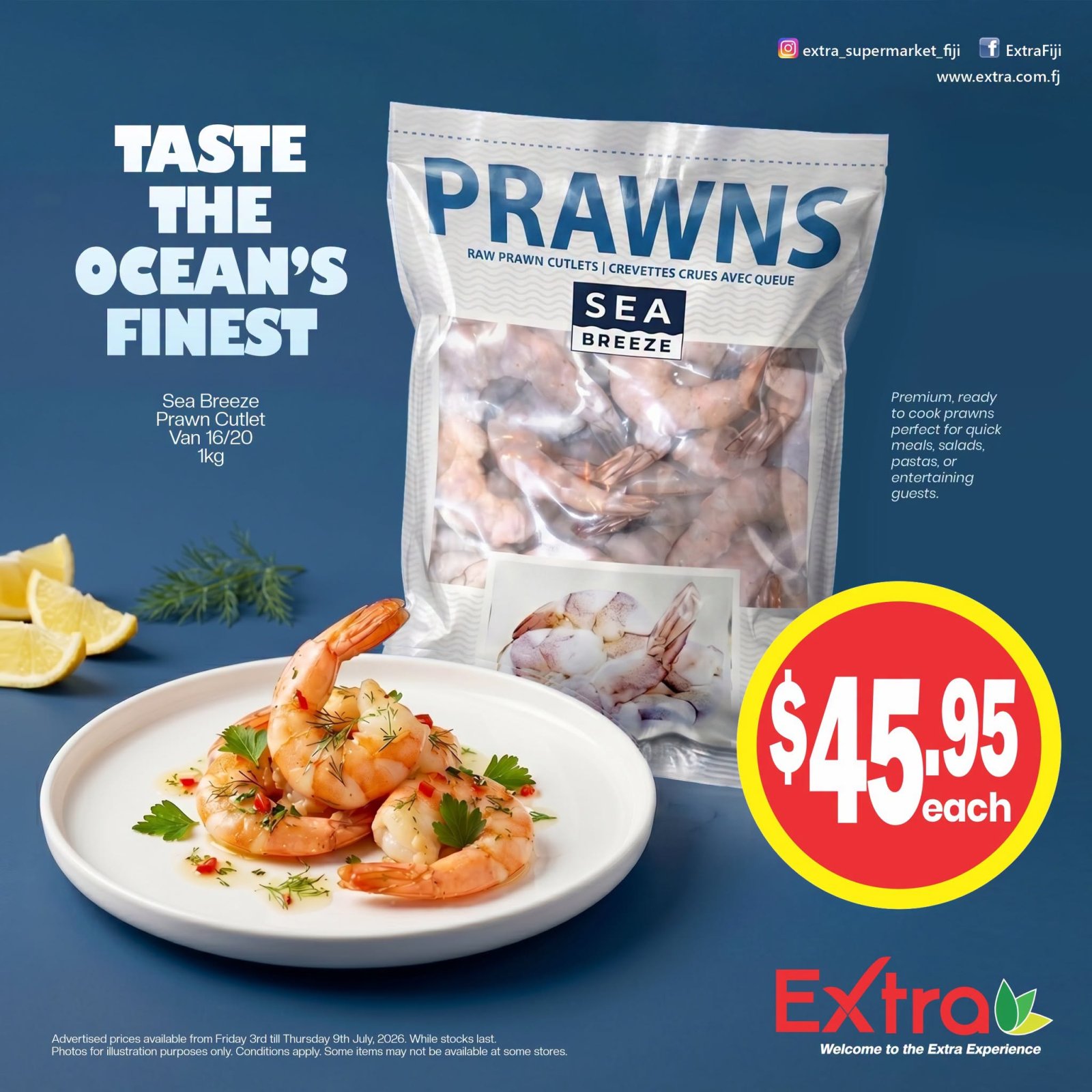 Sea Breeze Prawn Cutlet Van 16/20 1kg
