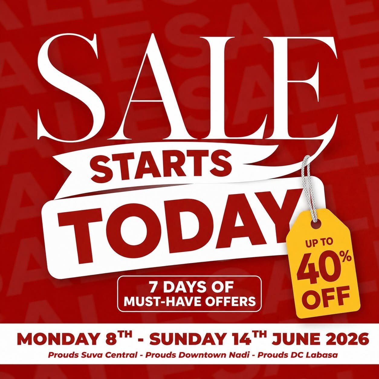 Prouds Sale - Up to 40% Off