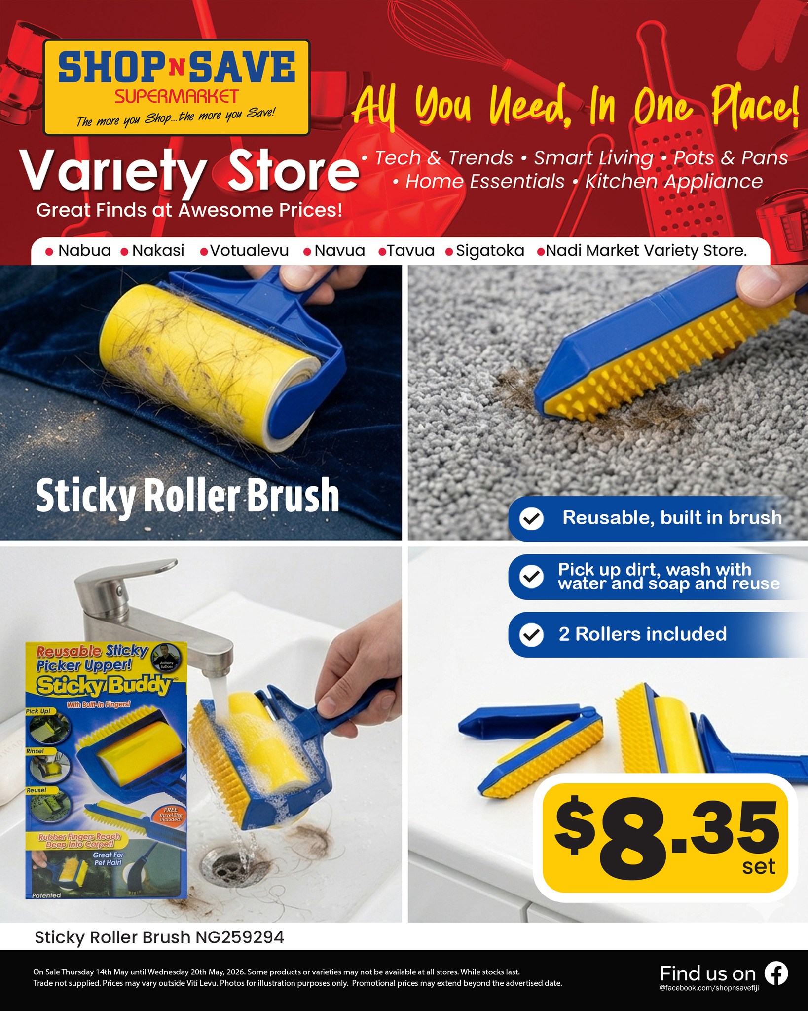 Sticky Roller Brush & Variety Store Essentials - Page 1