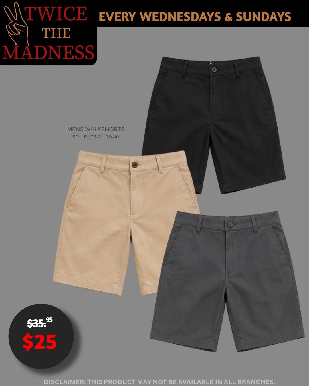 Mens Walkshorts