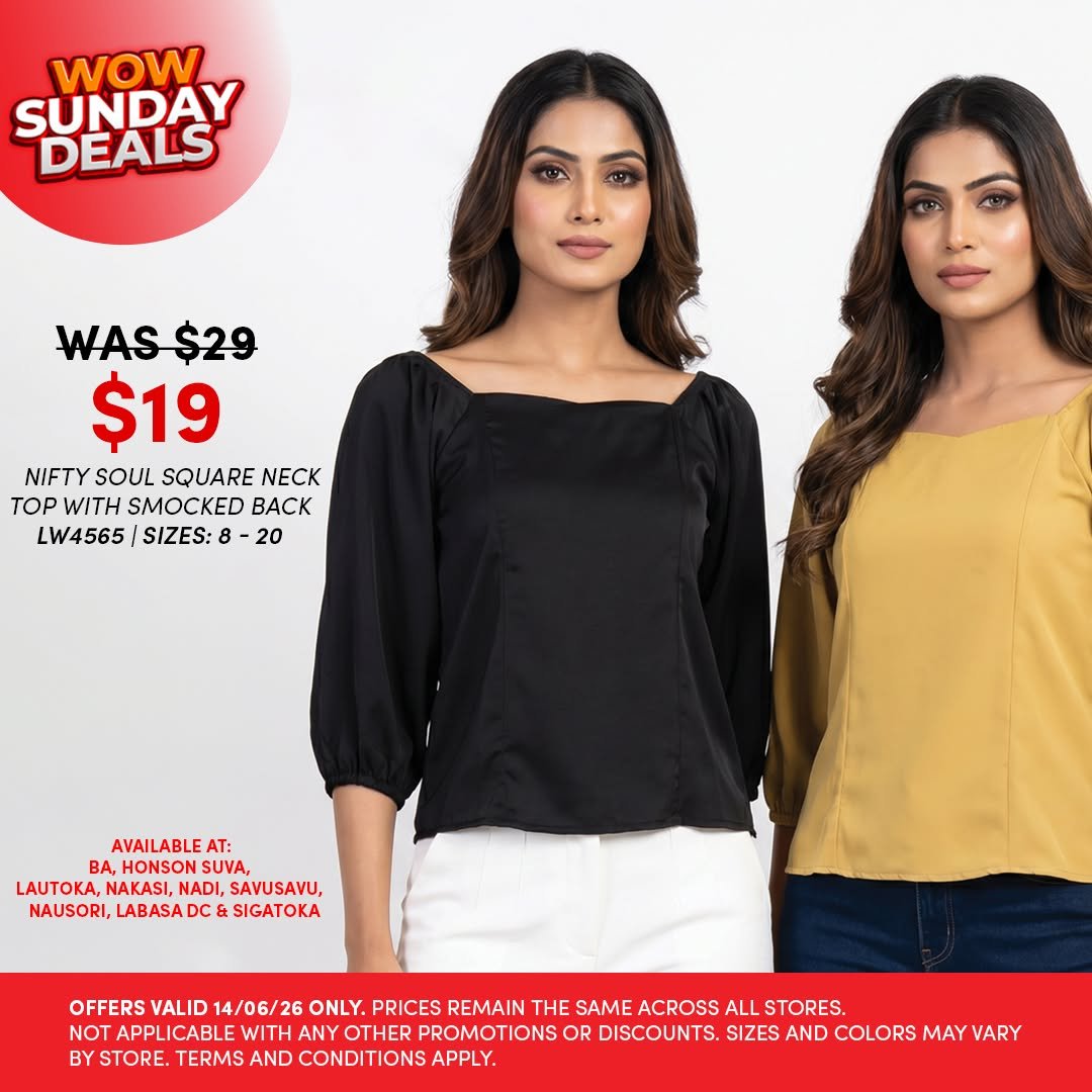 Nifty Soul Square Neck Top with Smocked Back