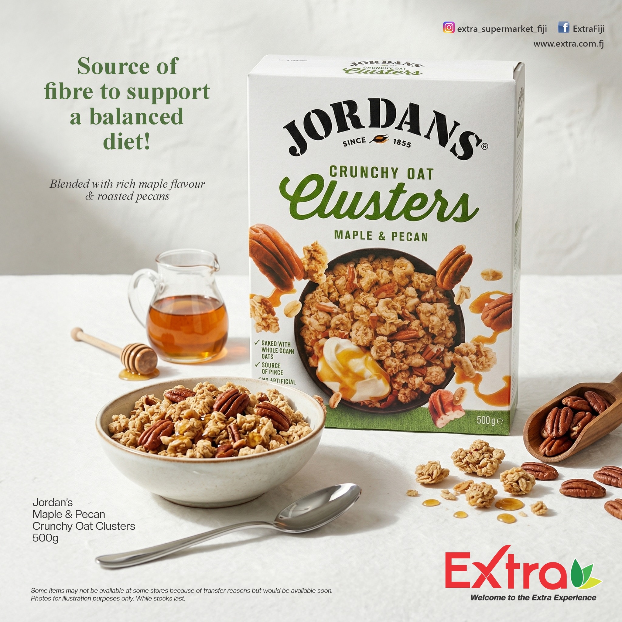 Jordans Crispy Maple & Pecan Oat Clusters 500g - $14.95each.