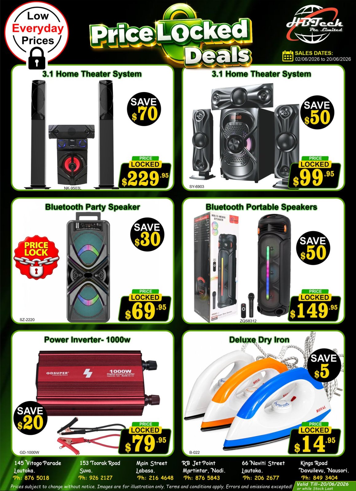 Price Locked Deals - Home Theater, Speakers & More
