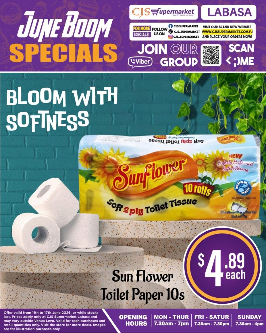 Sunflower Toilet Paper 10s