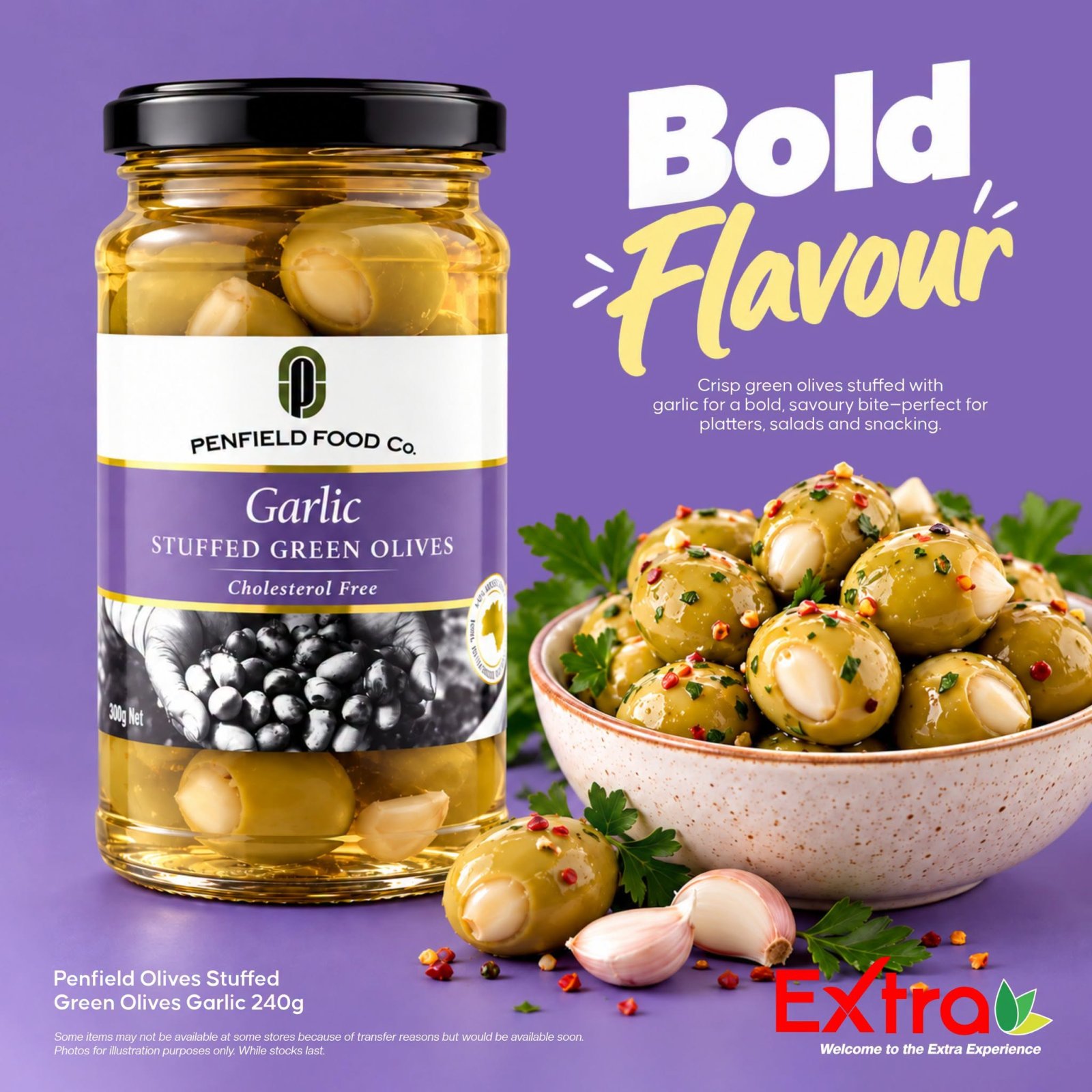 Penfield Olives Garlic Stuffed Green Olives 240g