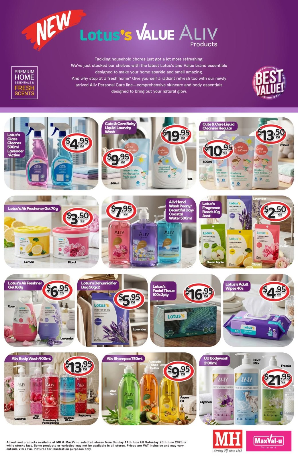 Lotus's & Value Aliv Products - Home Essentials & Personal Care - Page 1