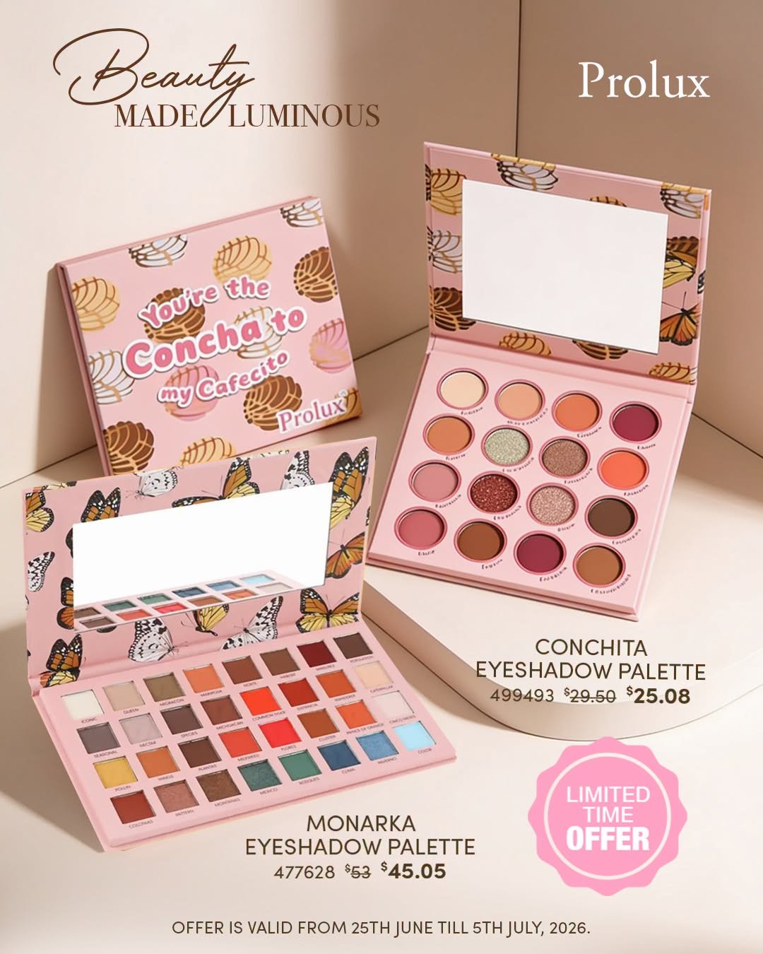 Prolux Eyeshadow Palettes - Limited Time Offer - Page 1