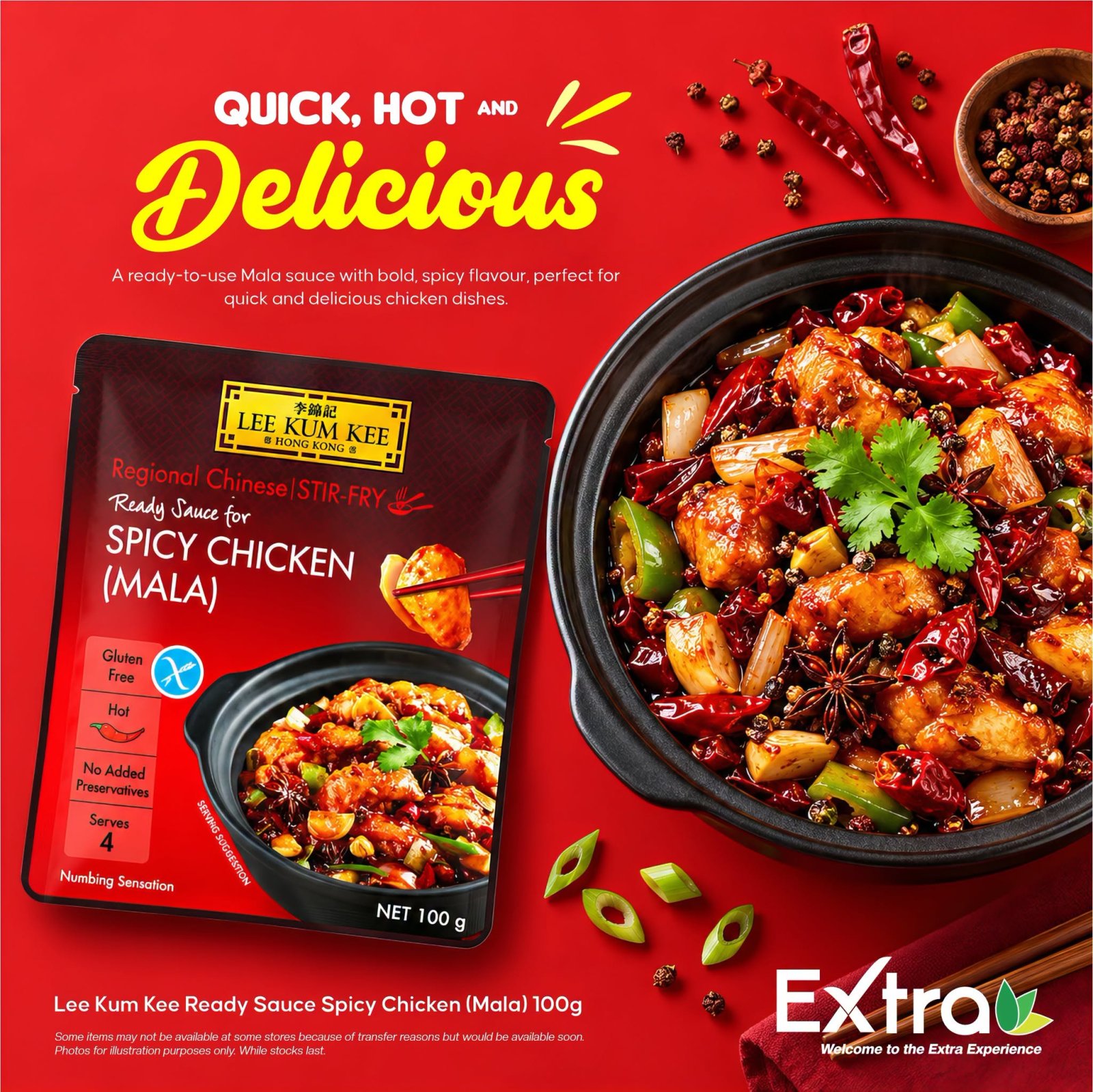 Lee Kum Kee Spicy Chicken (Mala) Ready Sauce 100g