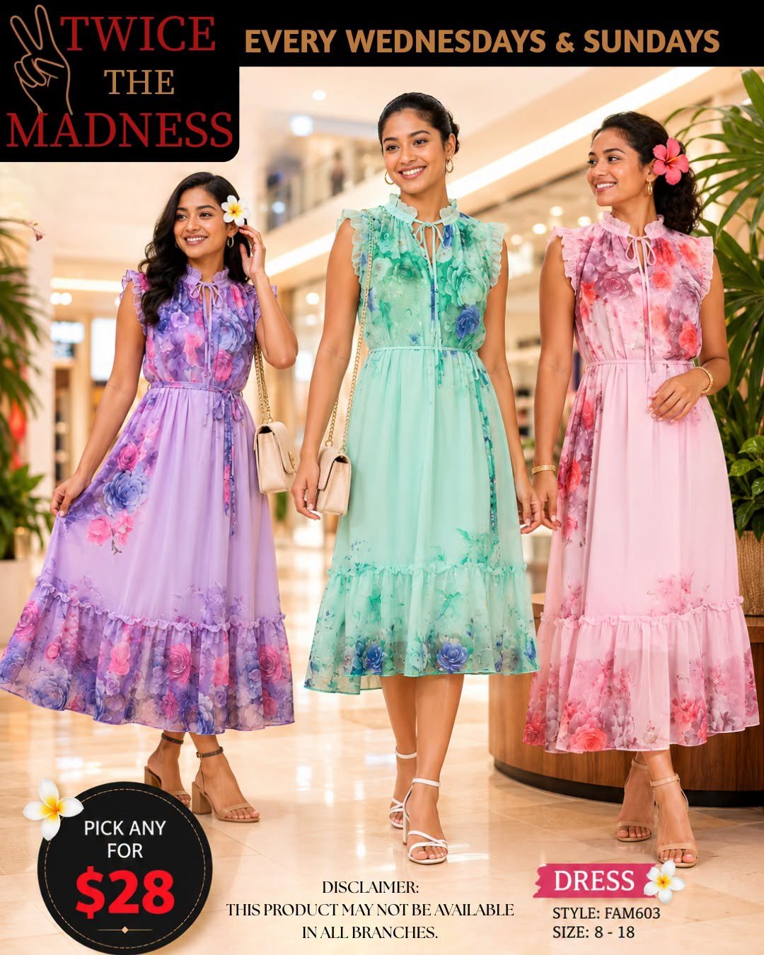 Floral Dress Collection - Twice the Madness