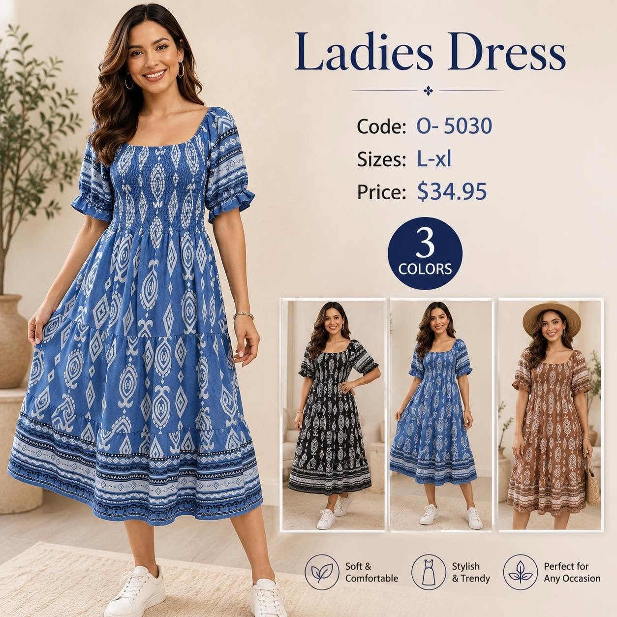 Ladies Dress O-5030