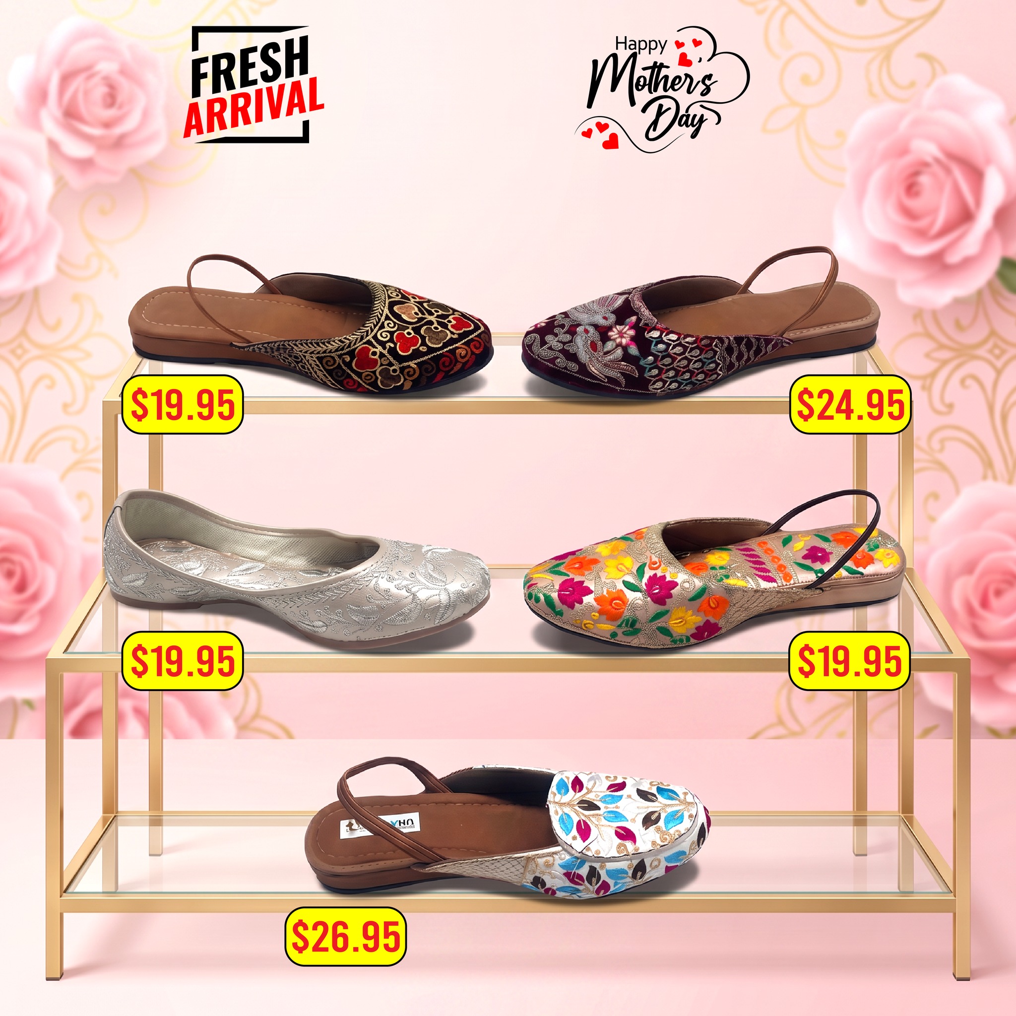 Happy Mother's Day Fresh Arrival Footwear - Page 1