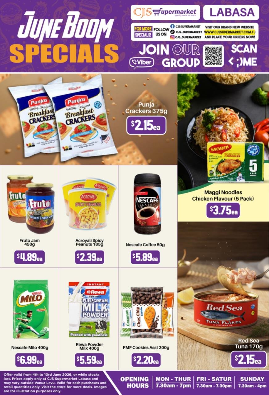 June Boom Specials